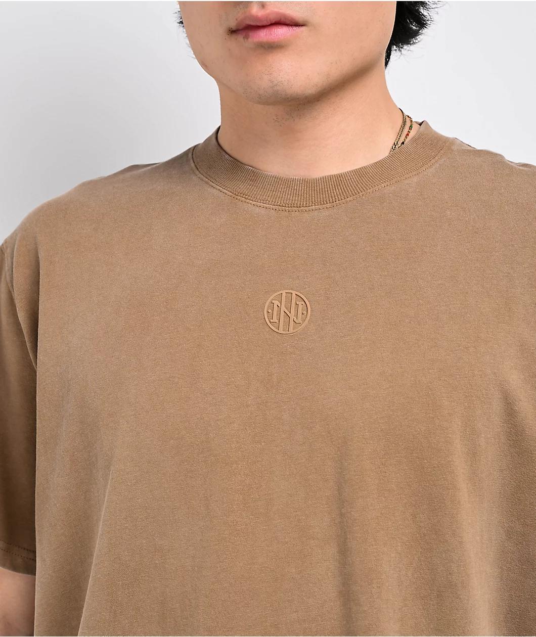 Ninth Hall Fundamentals Olive Wash Boxy T-Shirt Product Image