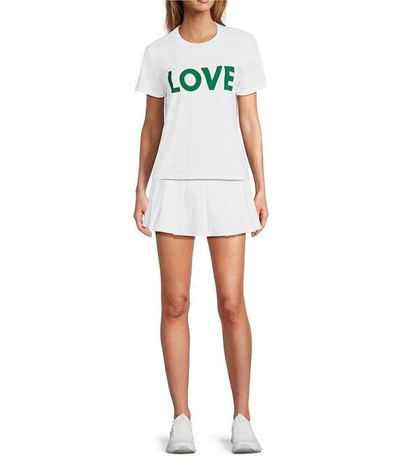 Antonio Melani Knit Crew Neck Short Sleeve #double;Love#double; Tee Product Image
