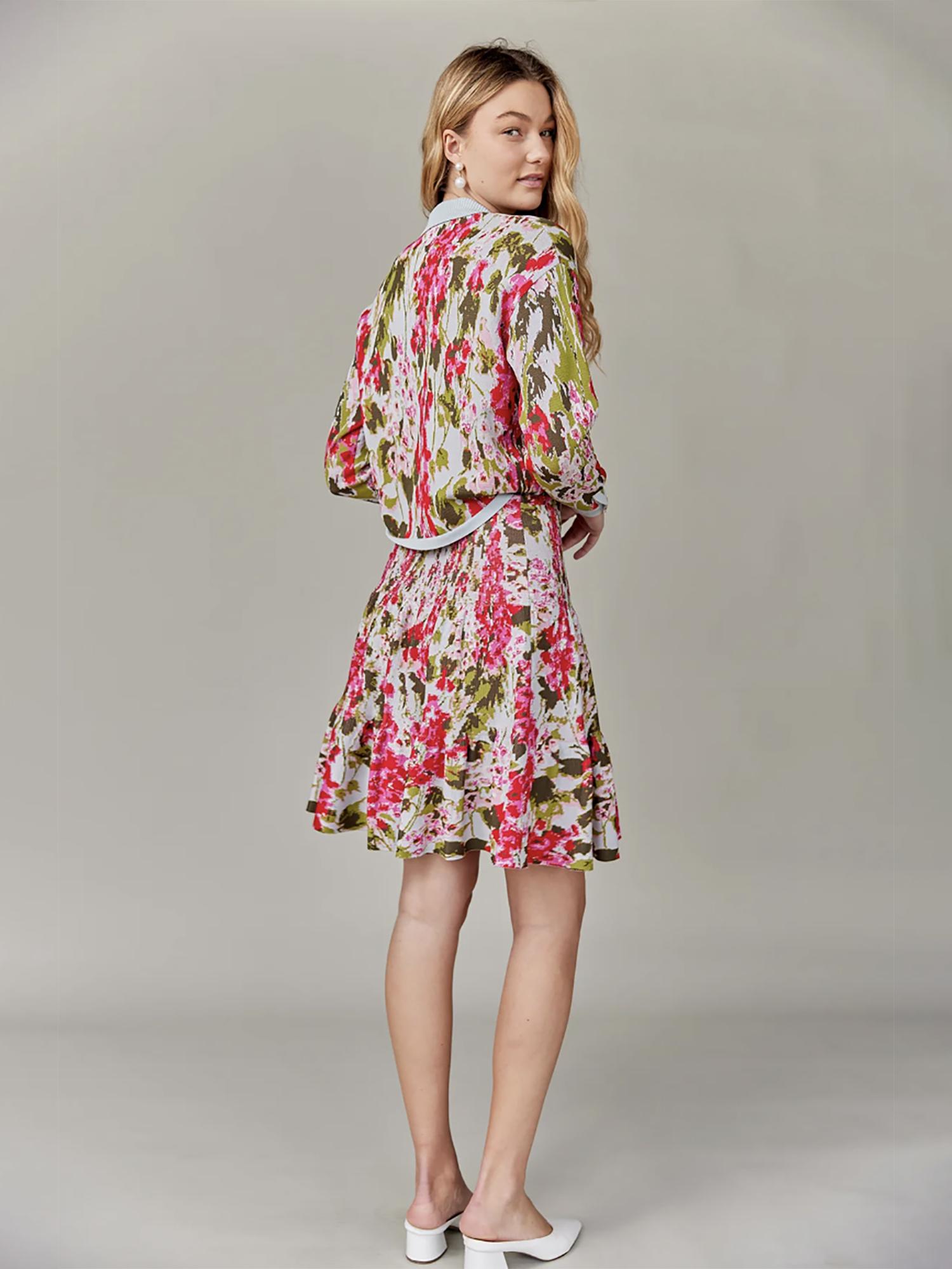 Apparalel Jacquard Knit Tiered Skirt Product Image