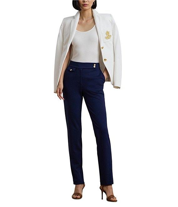 Lauren Ralph Lauren Stretch Ponte High-Rise Tapered Pants Product Image