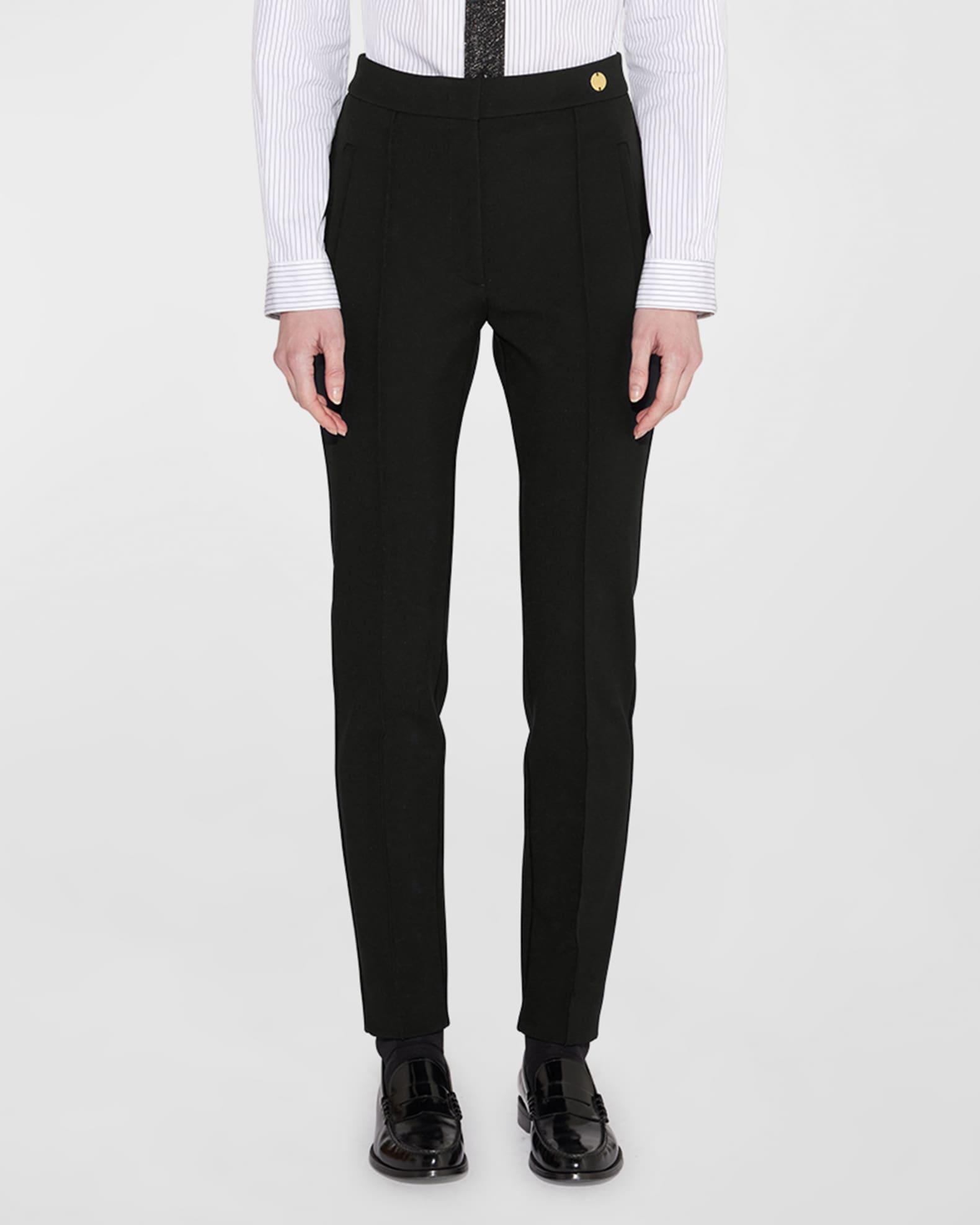Cortina Cropped Skinny Pintuck Trousers Product Image