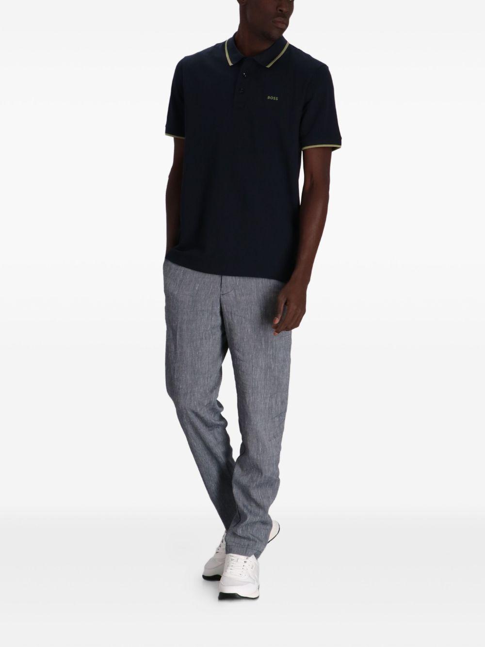 Paddy contrasting-collar polo shirt Product Image