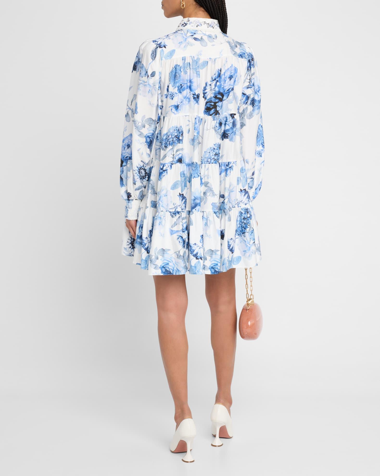 Junia Embroidered Collar Mini Shirtdress Product Image