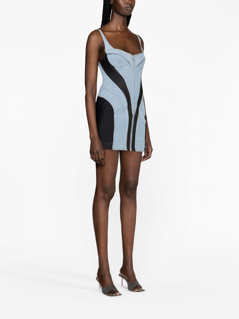 Corset denim minidress Product Image