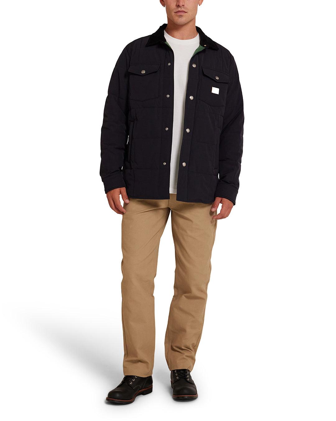 Maxwell Padded Overshirt - Black Product Image