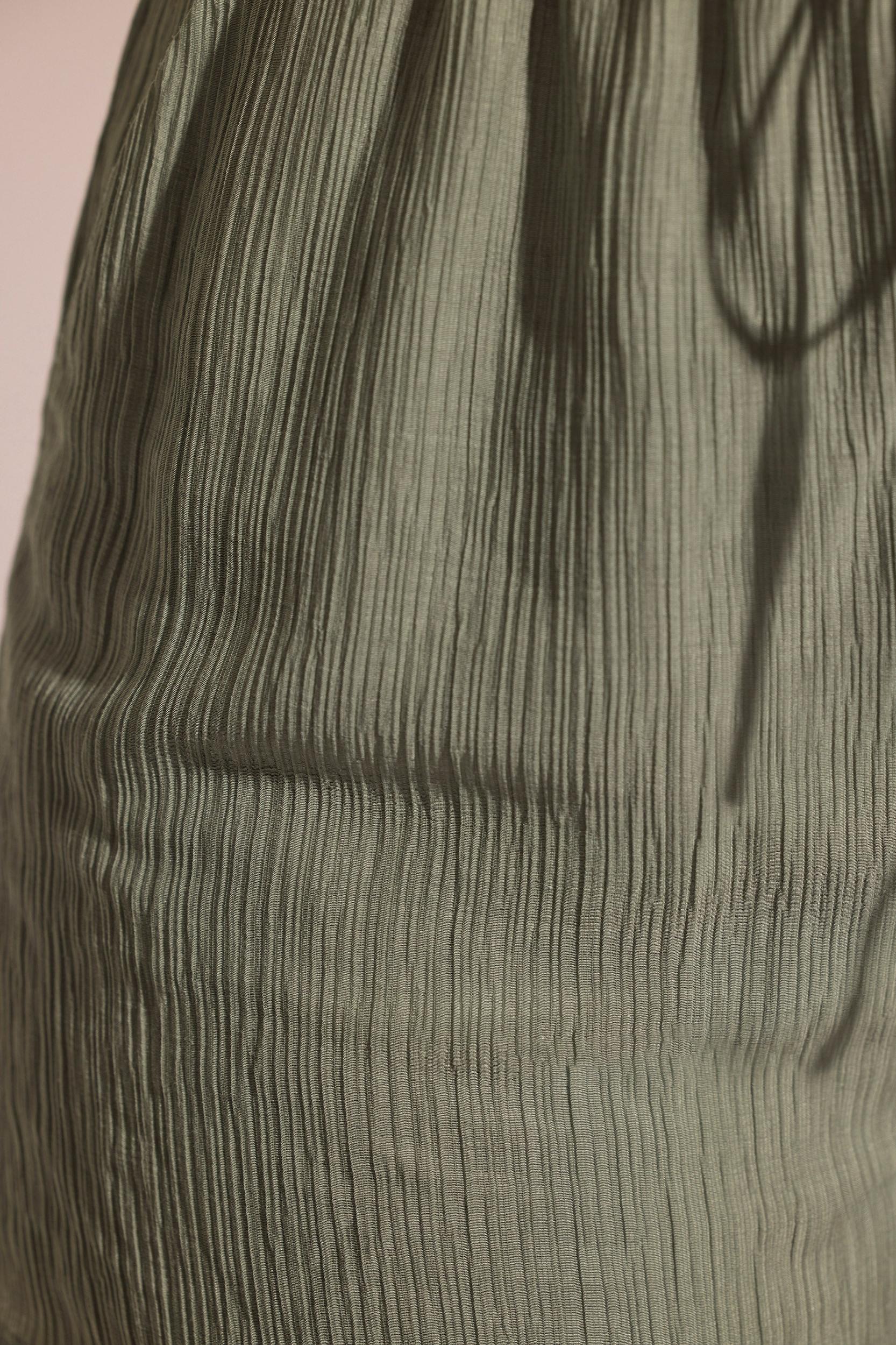 Crinkle Textured Beach Shorts in Light Green Product Image