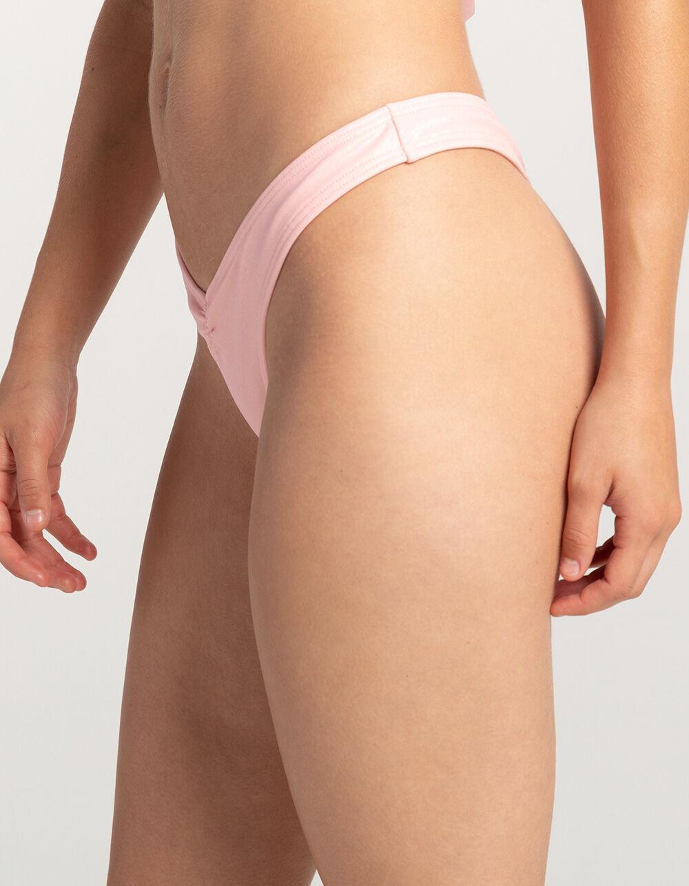 FULL TILT Iridescent Tiny Bikini Bottoms - PINK Product Image