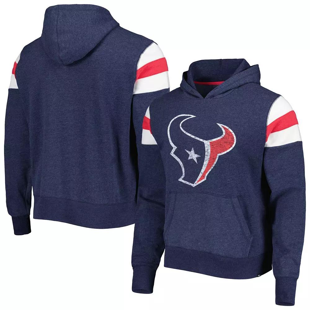 Men's '47 Navy Houston Texans Premier Nico Pullover Hoodie, Size: XL, Blue Product Image