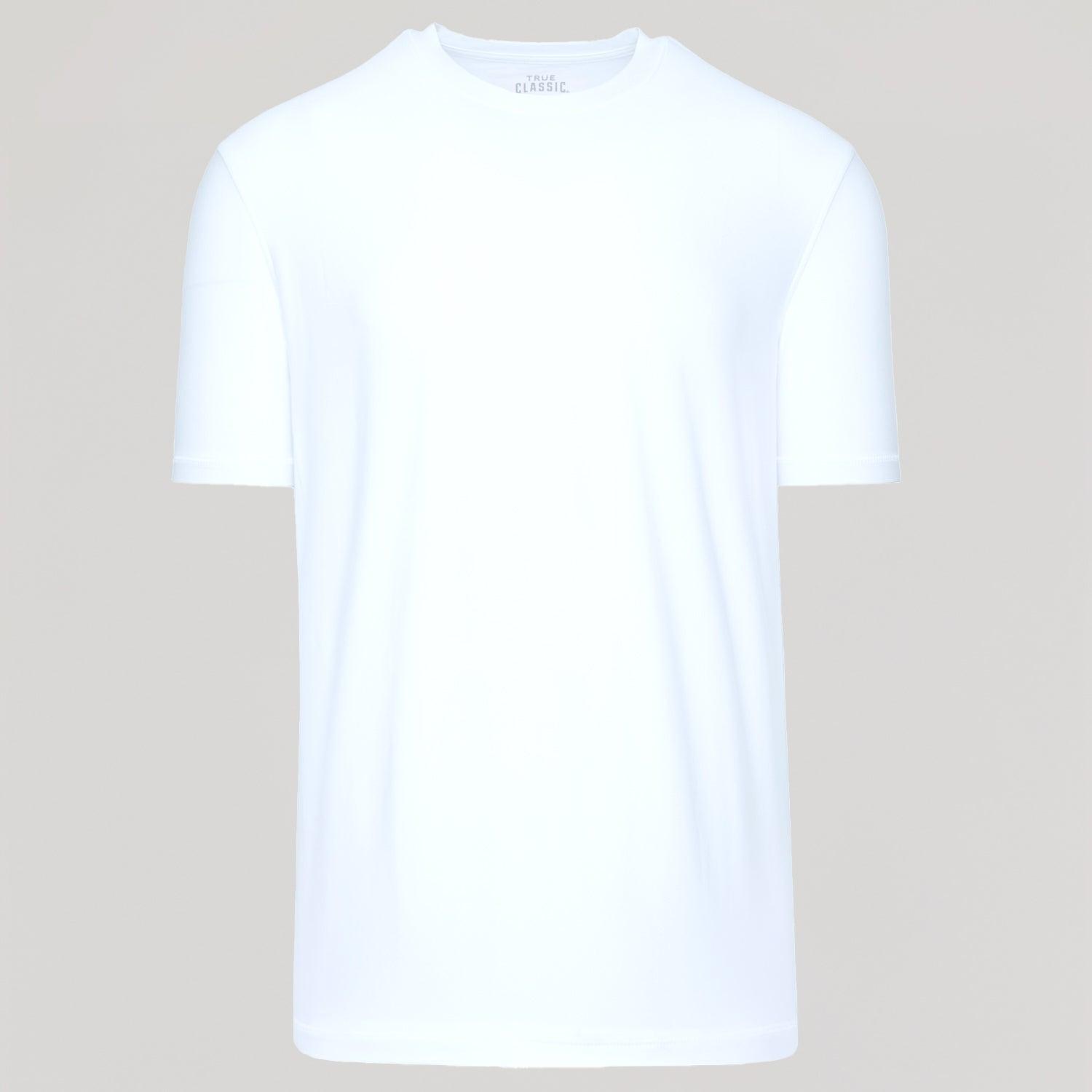 White Active Crew Neck Tee Product Image