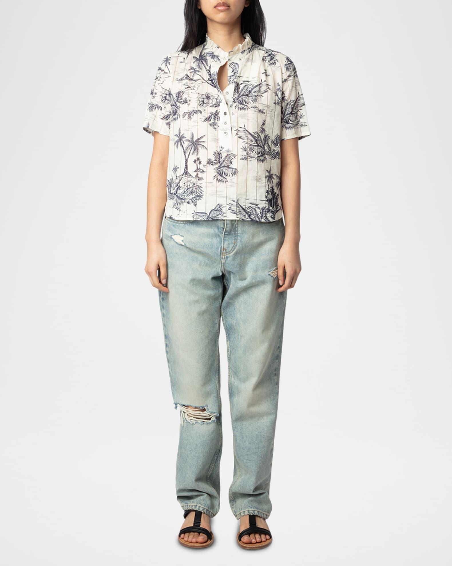 Topher Tropical Island Blouse Product Image