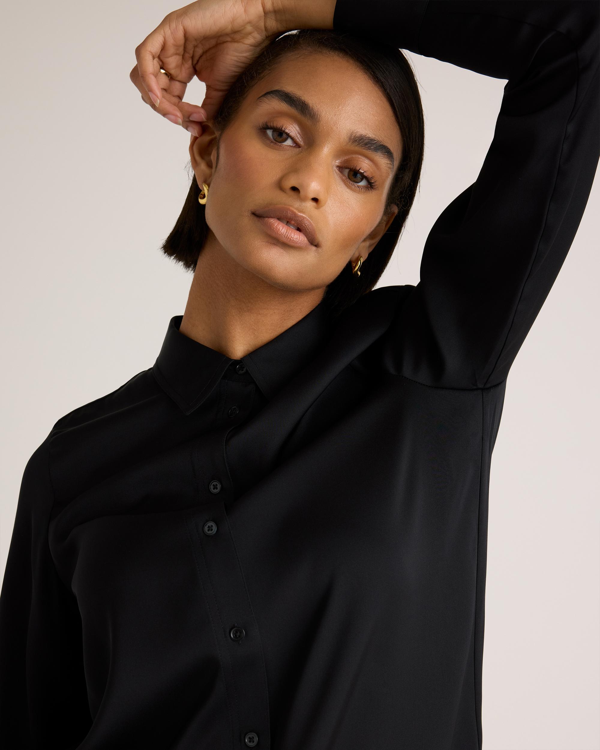 Quince | Women's 100% Washable Silk Stretch Blouse Product Image