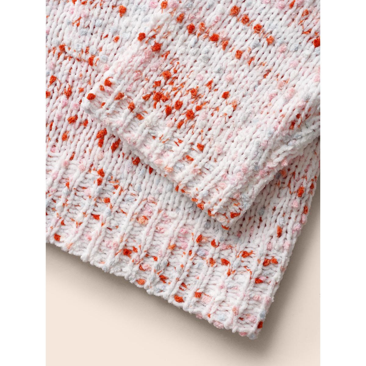 Plus Size Heather Drop Shoulder Pocket Cardigan Originalwhite Women Casual Loose Long Sleeve Everyday Cardigans BloomChic 22-24/3X Product Image