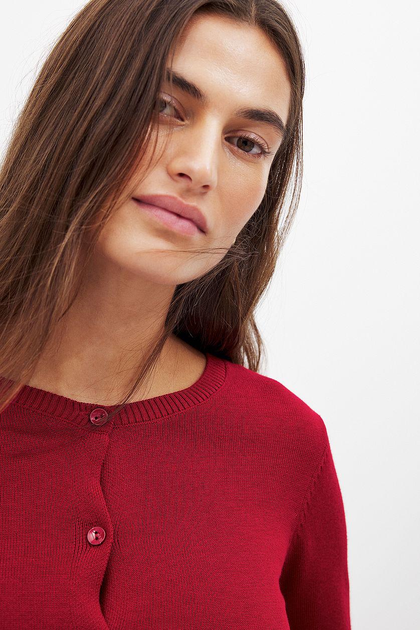 Knitted Button Detail Cardigan Product Image