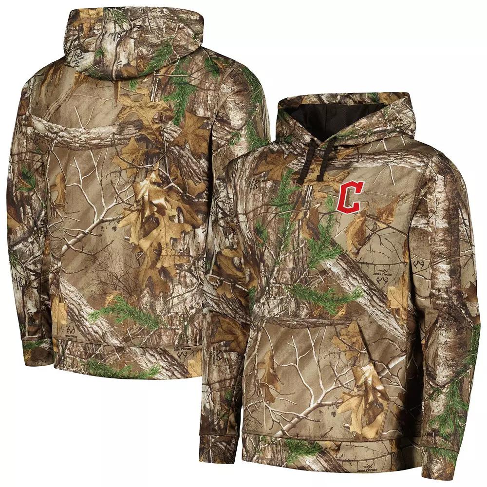 Men's Dunbrooke Camo Cleveland Guardians Champion Realtree Pullover Hoodie,  Product Image
