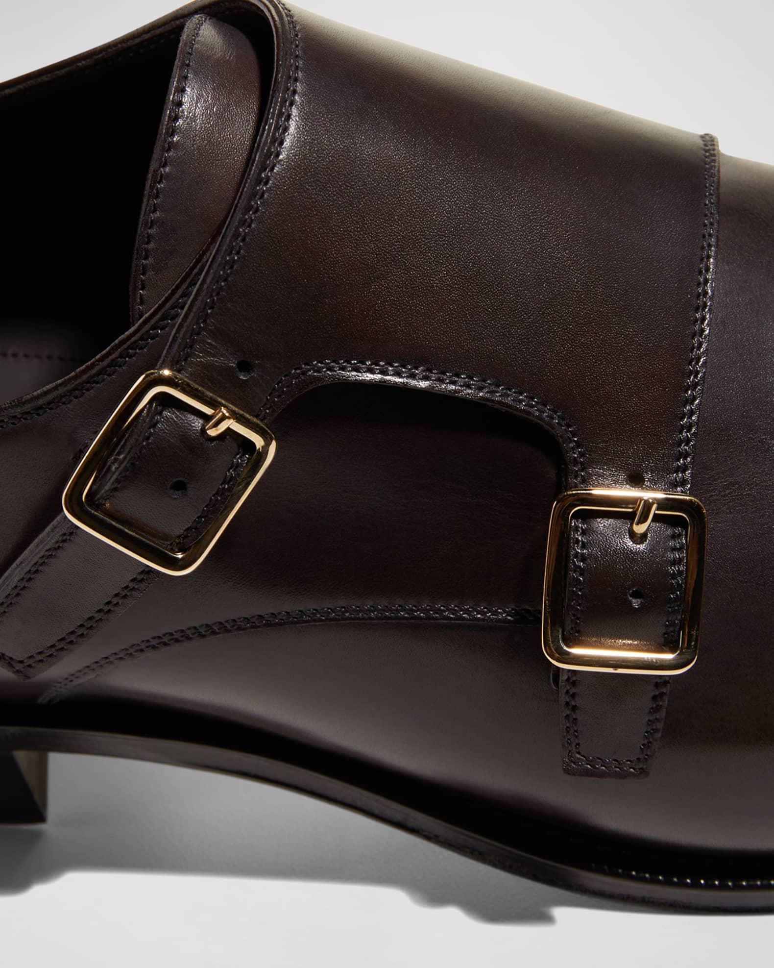 Men's Claydon Leather Double Monk Strap Loafers Product Image