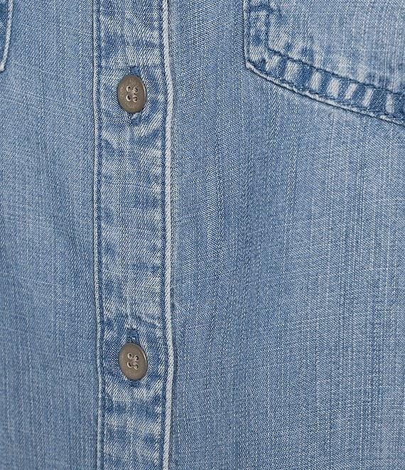 Cloth & Stone Collared Long Sleeve Button Front Lyocell Shirt Product Image