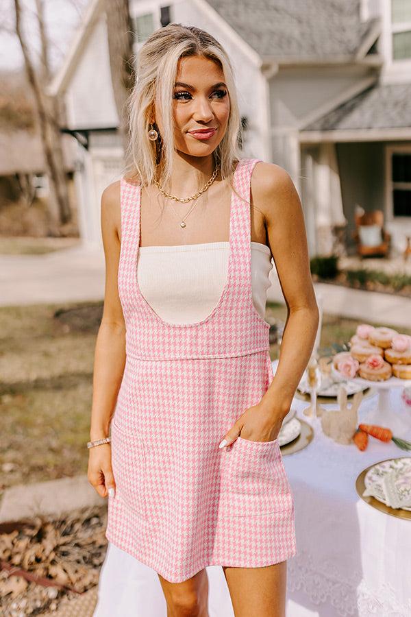 Brunch Voyage Houndstooth Mini Dress Product Image