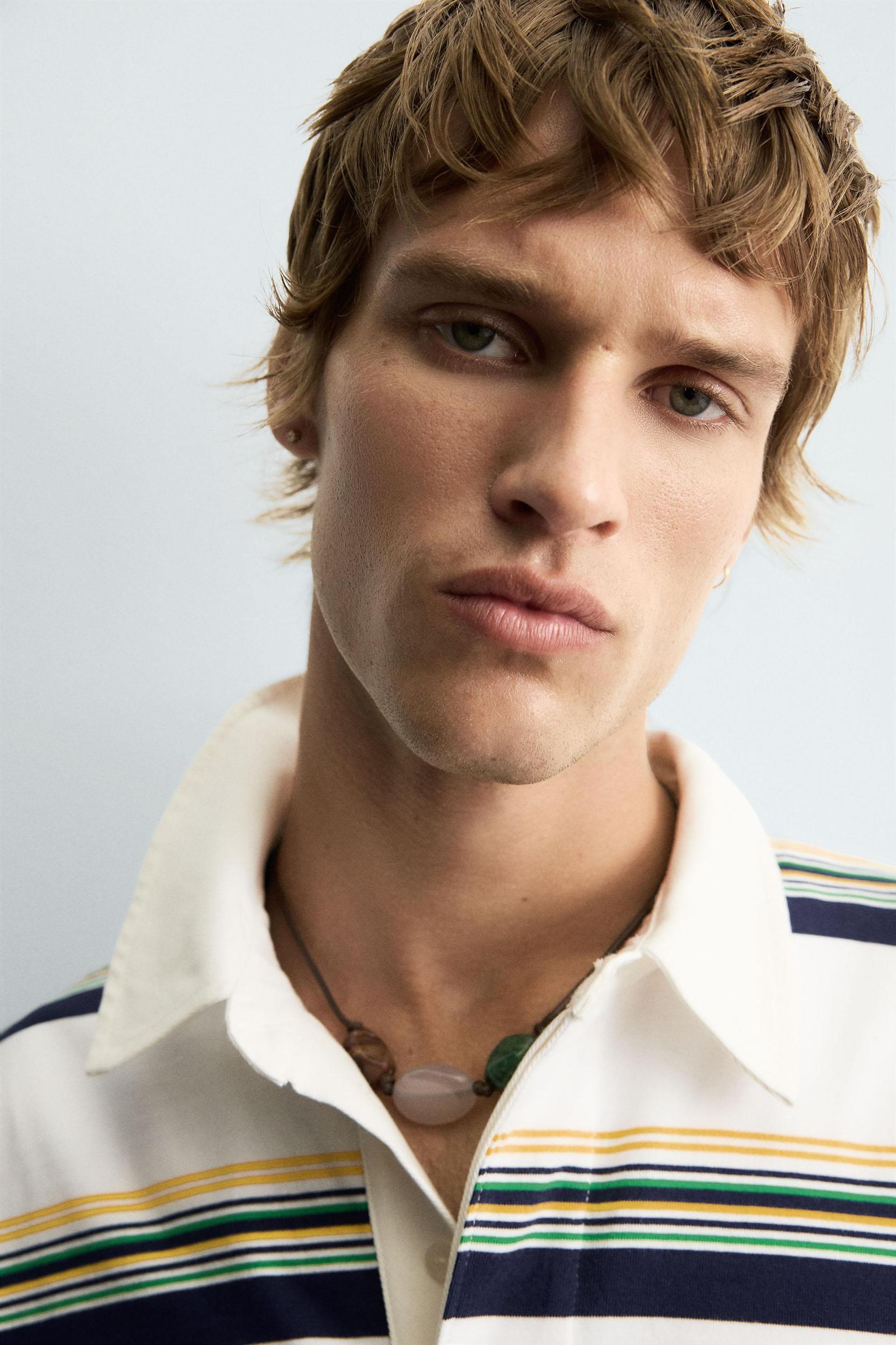 STRIPED POLO SHIRT Product Image