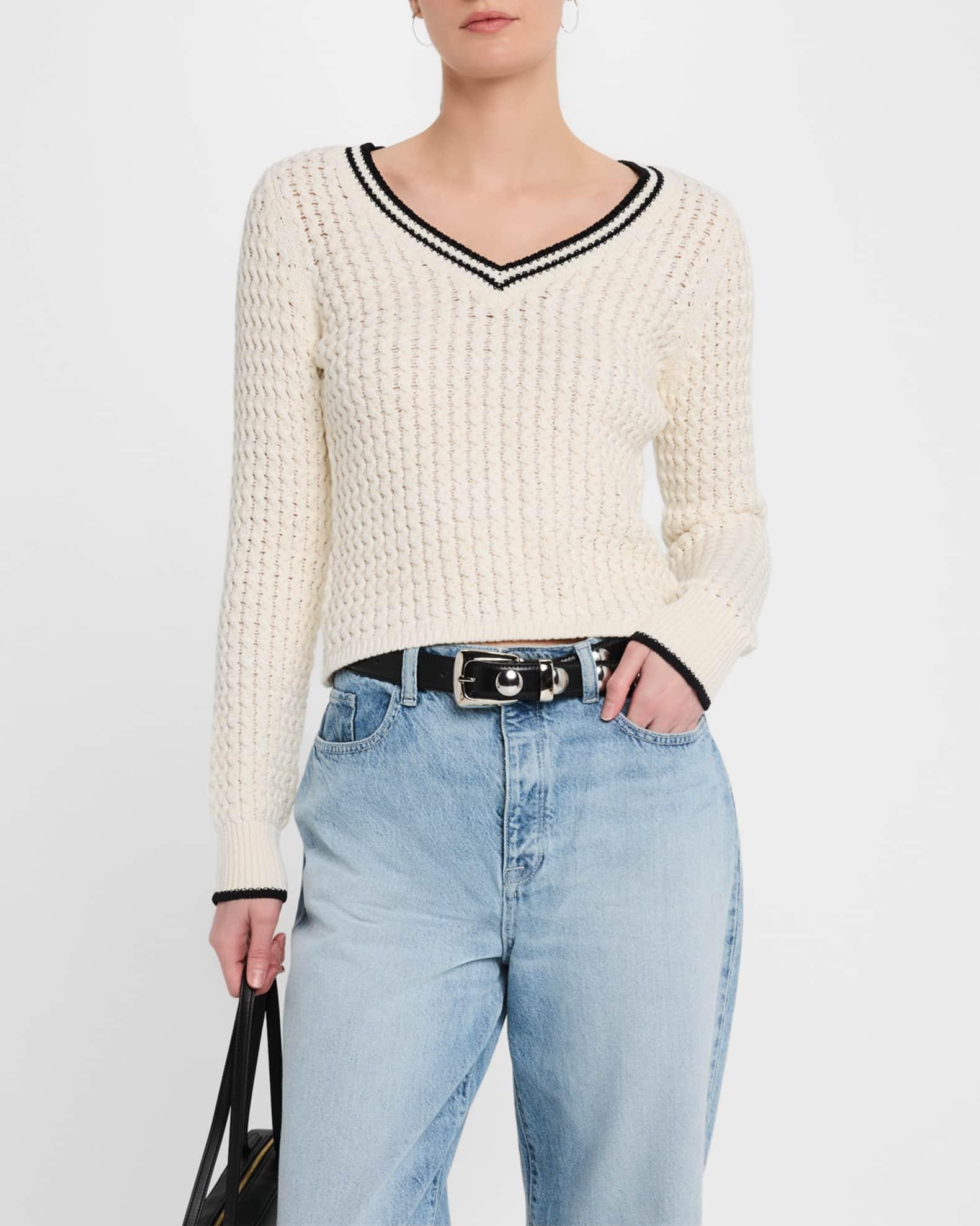 Daria V-Neck Sweater Product Image