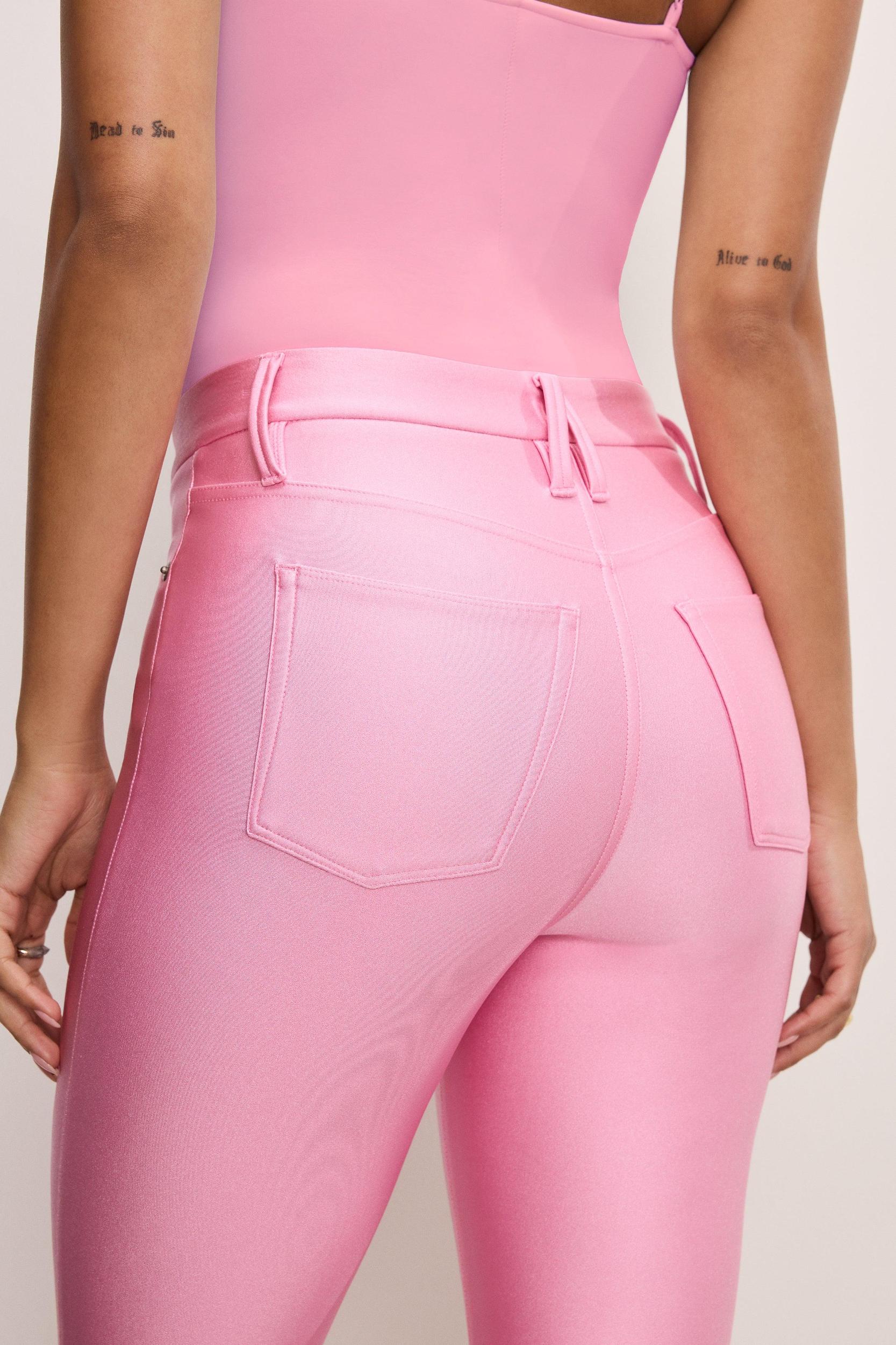 COMPRESSION SHINE GOOD WAIST LEGGINGS | CARNATION001 Product Image