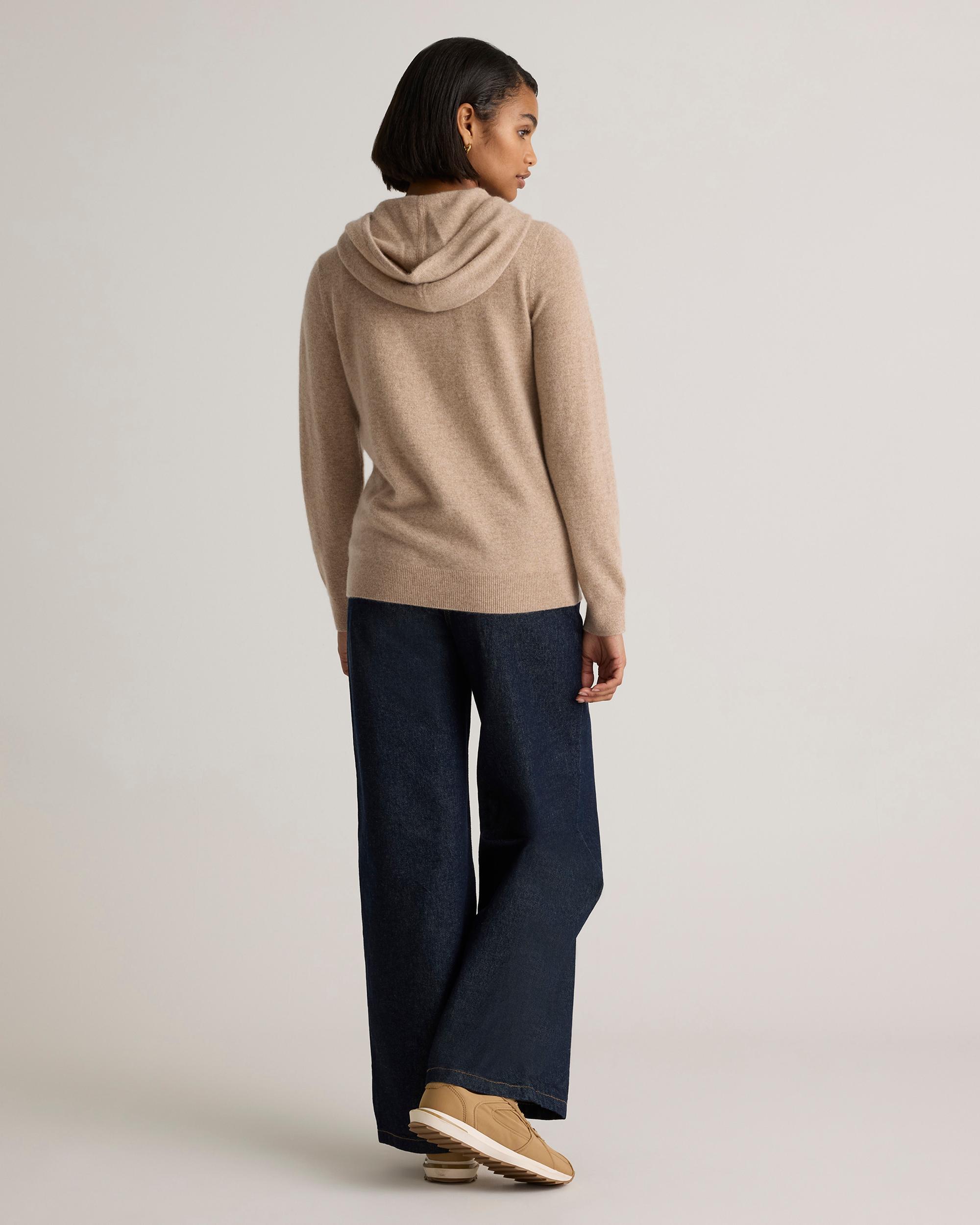 Quince | Women's Mongolian Cashmere Full-Zip Hoodie Jacket Size XS Product Image