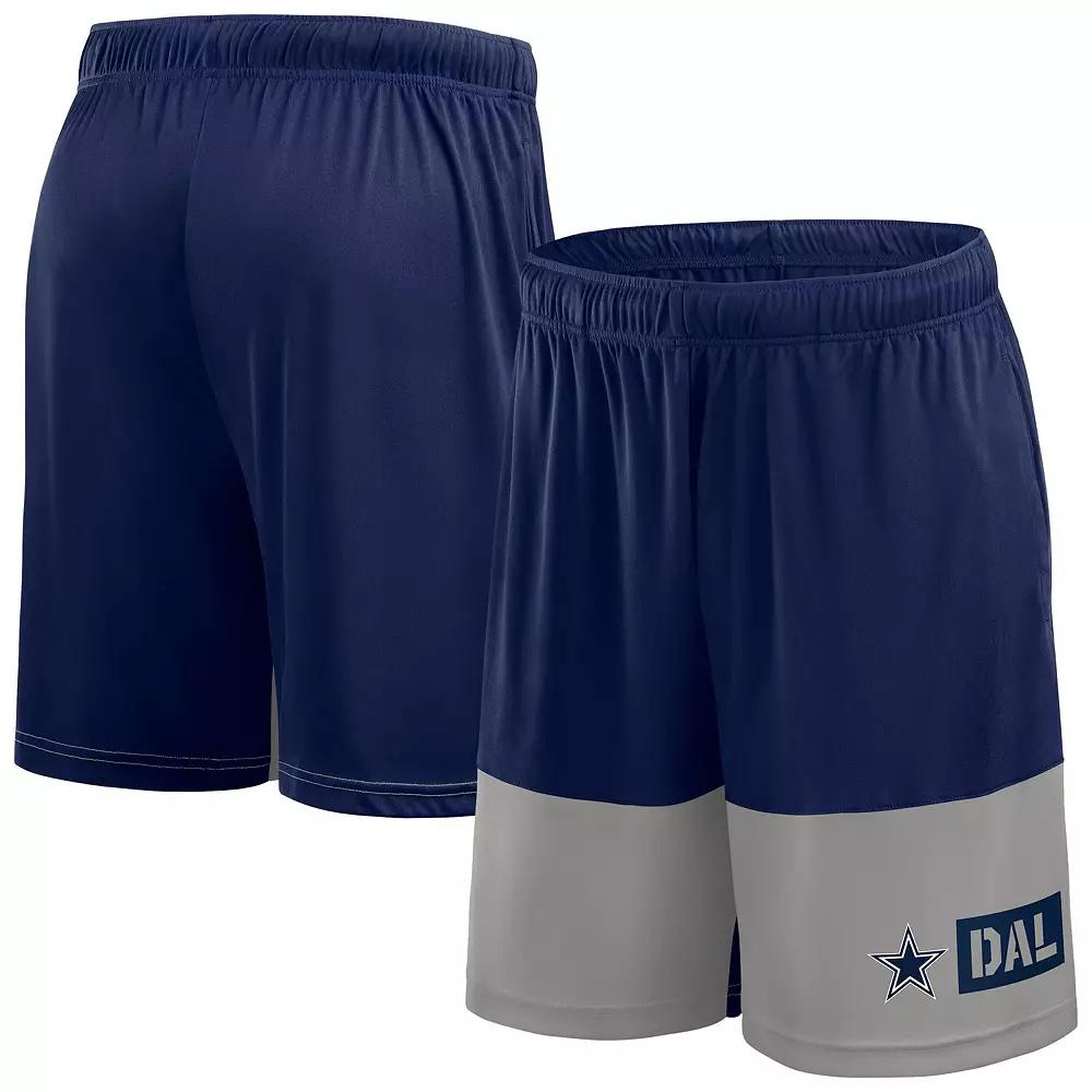 Men's Fanatics Navy/Silver Dallas Cowboys Big & Tall Best of the Best Performance Shorts,  Product Image