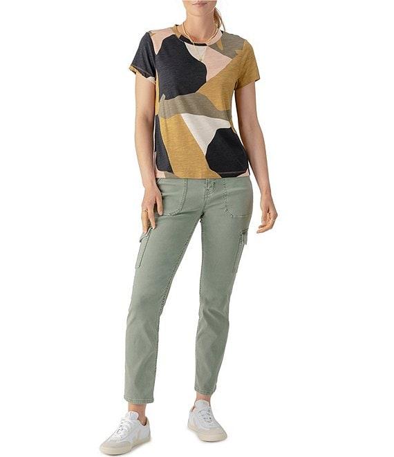 Sanctuary The Perfect Abstract Print Crew Neck Short Sleeve Tee Product Image