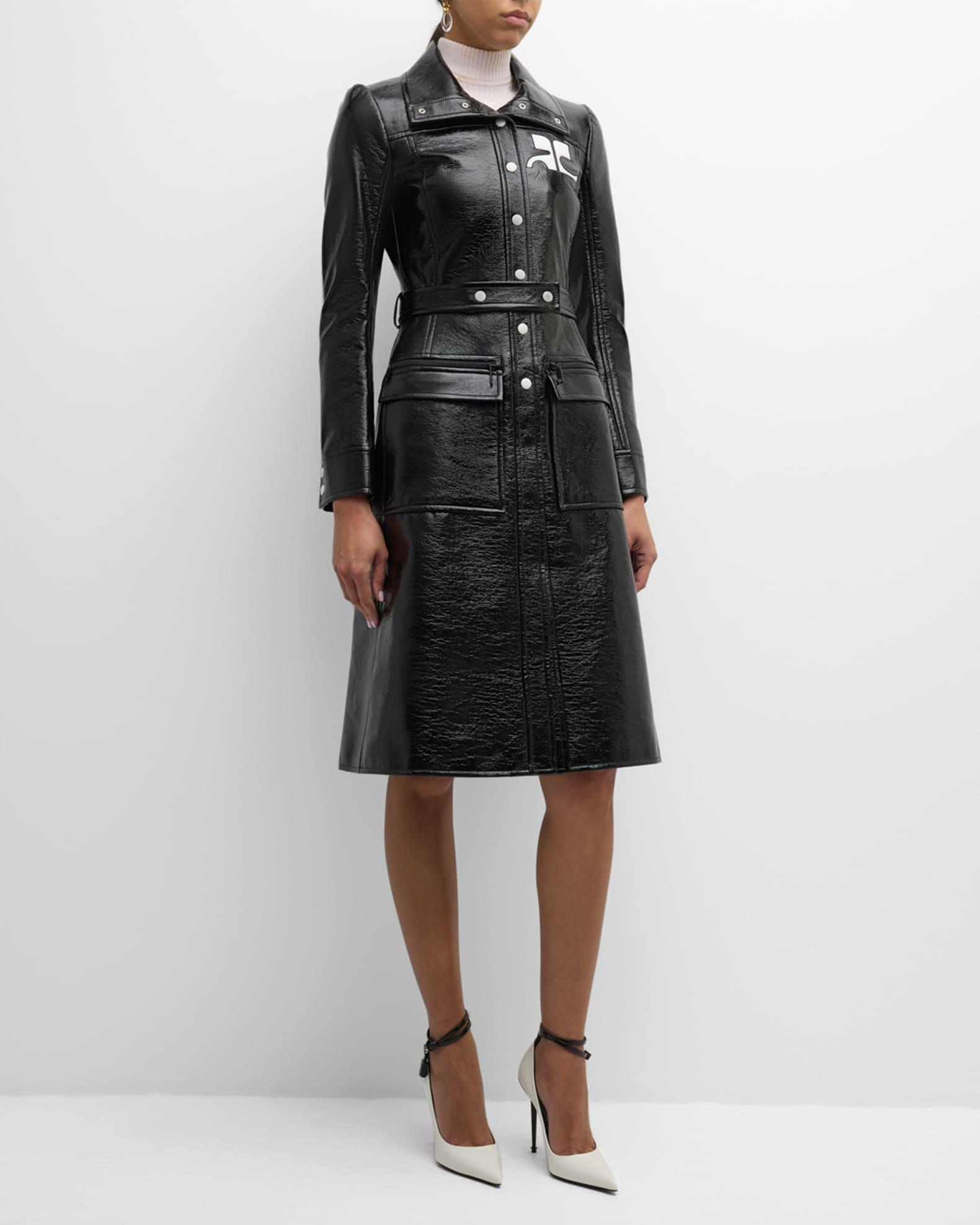 Reedition Vinyl Belted A-Line Trench Coat Product Image