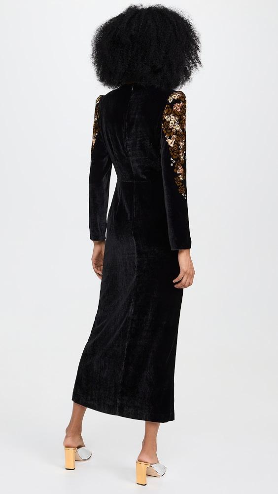 SALONI Jinx C Velvet Dress | Shopbop Product Image
