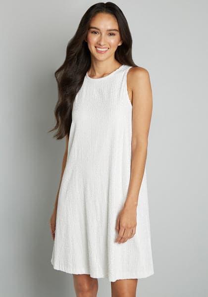 Shine and Dine Sequin Shift Dress Product Image