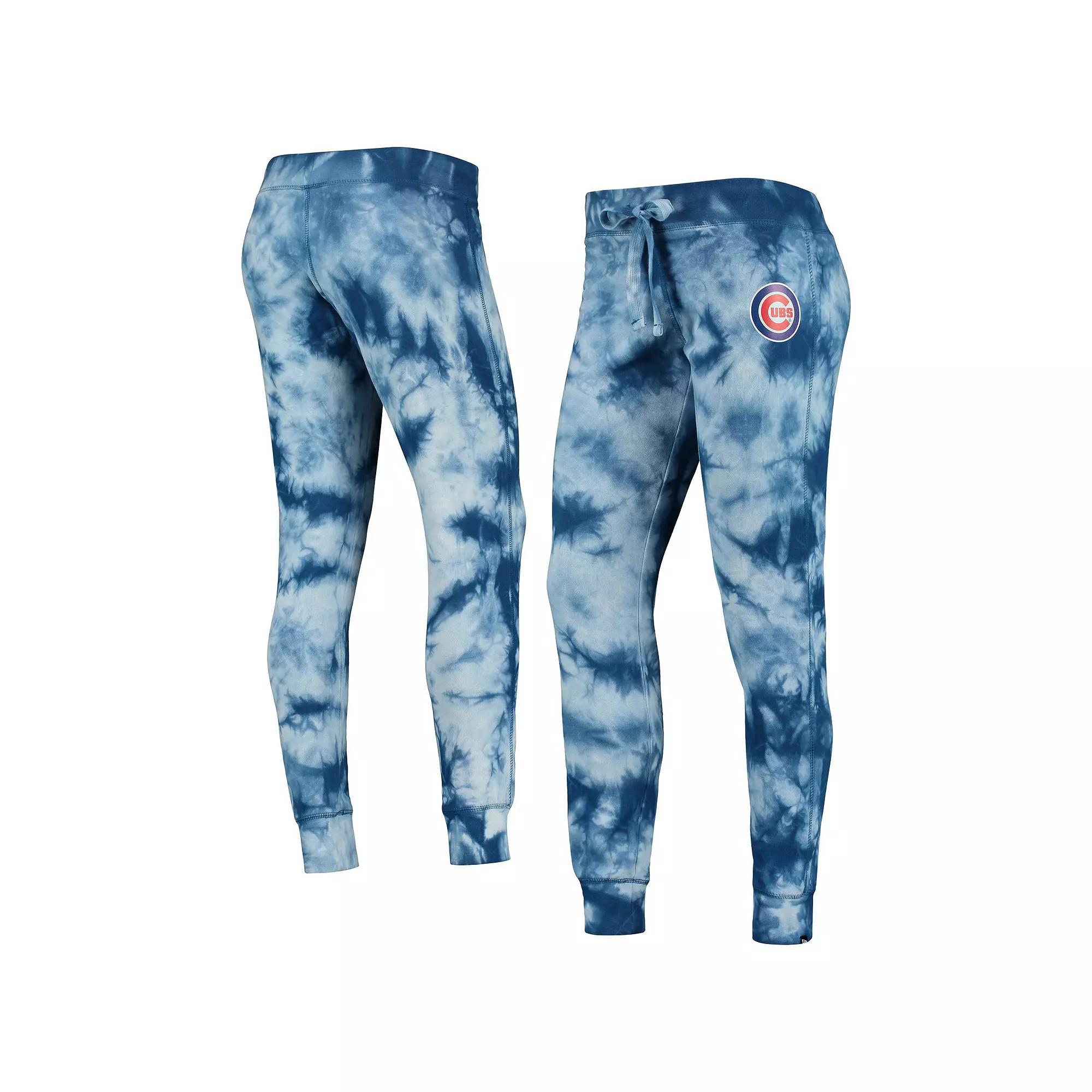 Women's New Era Royal Chicago Cubs Tie-Dye Jogger Pants,  Product Image