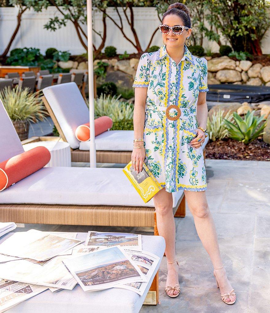 SAIL to SABLE x Style Charade Ella Floral Print Short Sleeve Dress Product Image