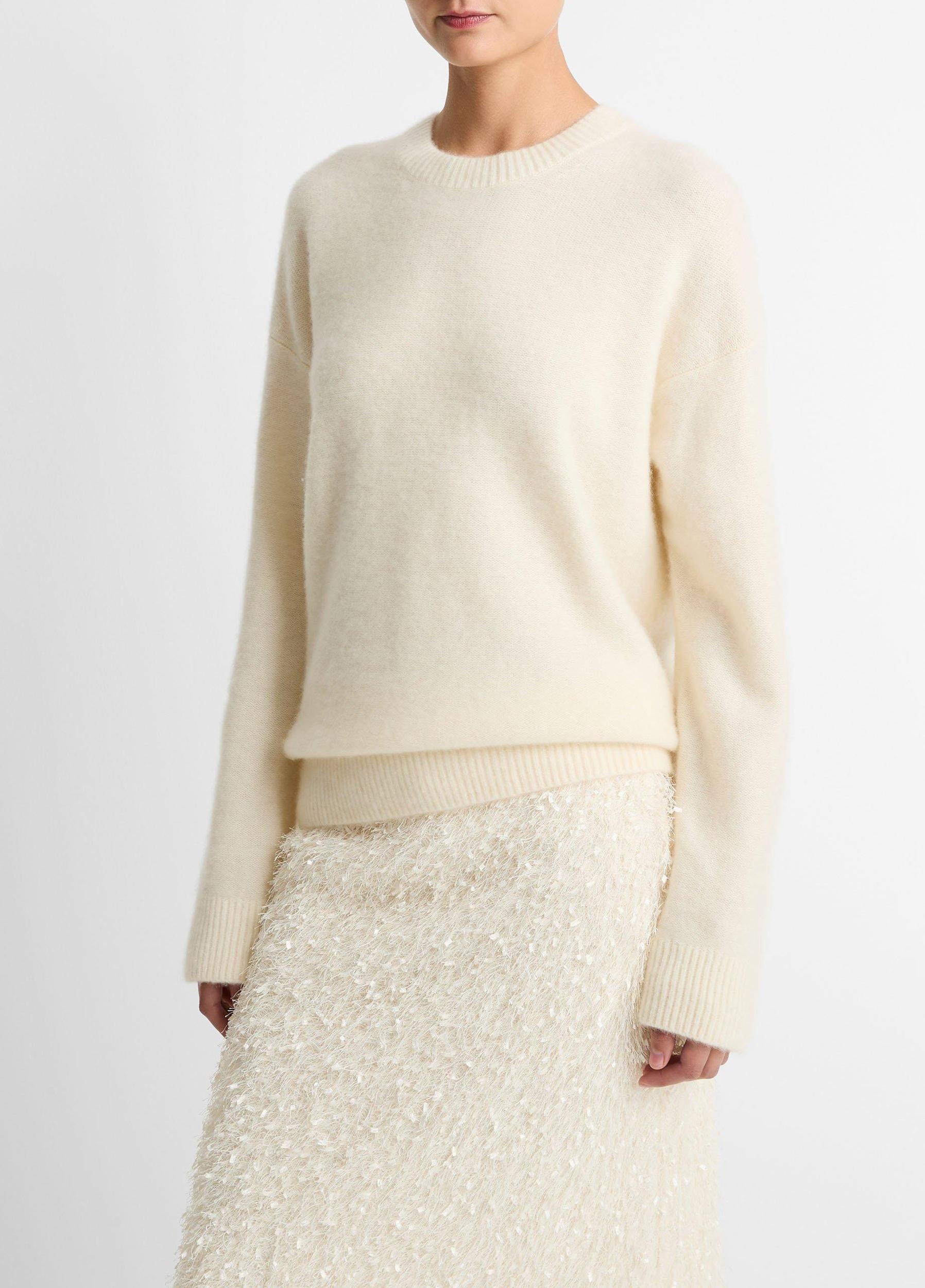 Plush Cashmere Crew Neck Sweater Product Image