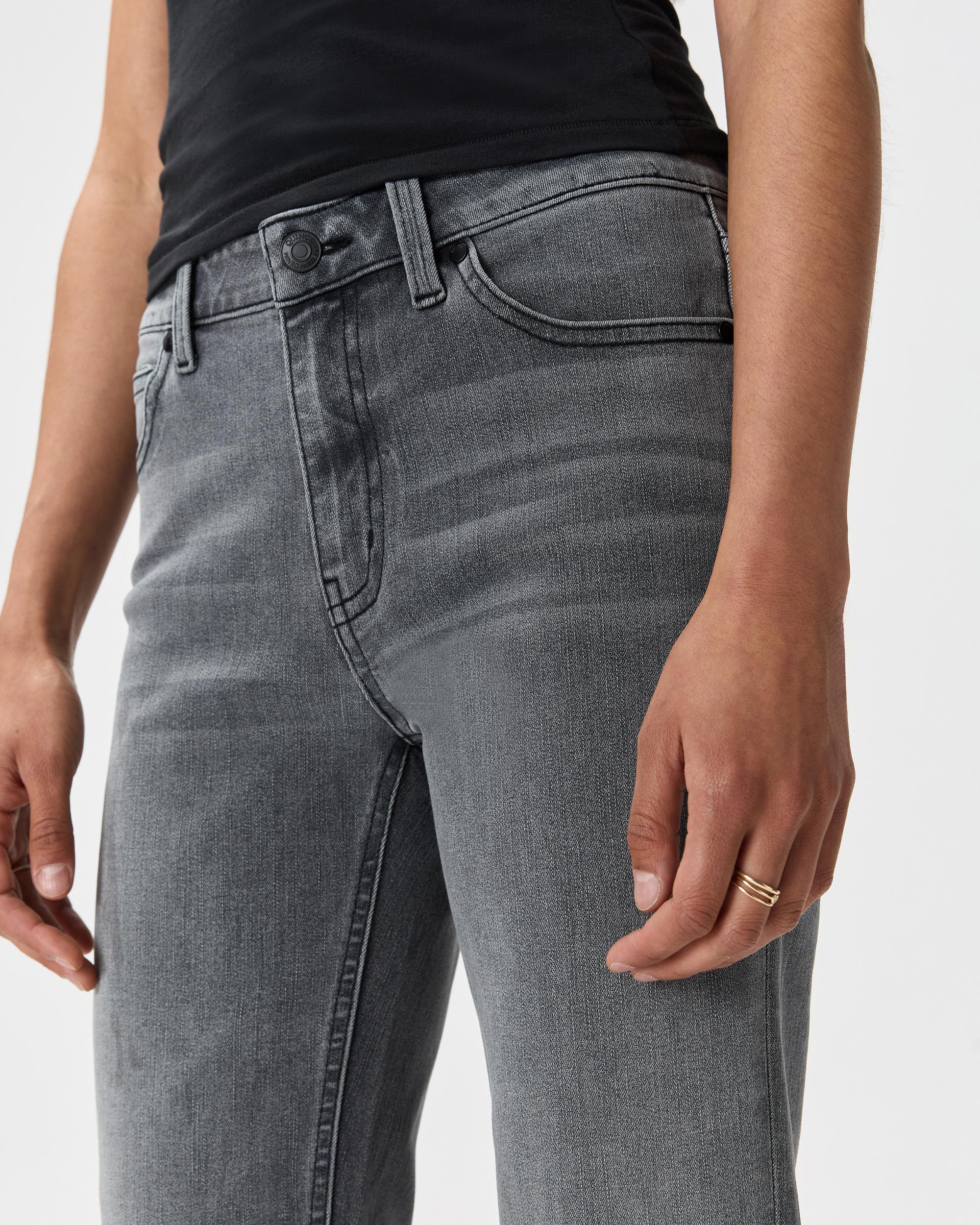 Quince | Women's Luna Stretch Slim Straight Jeans Organic Cotton Product Image