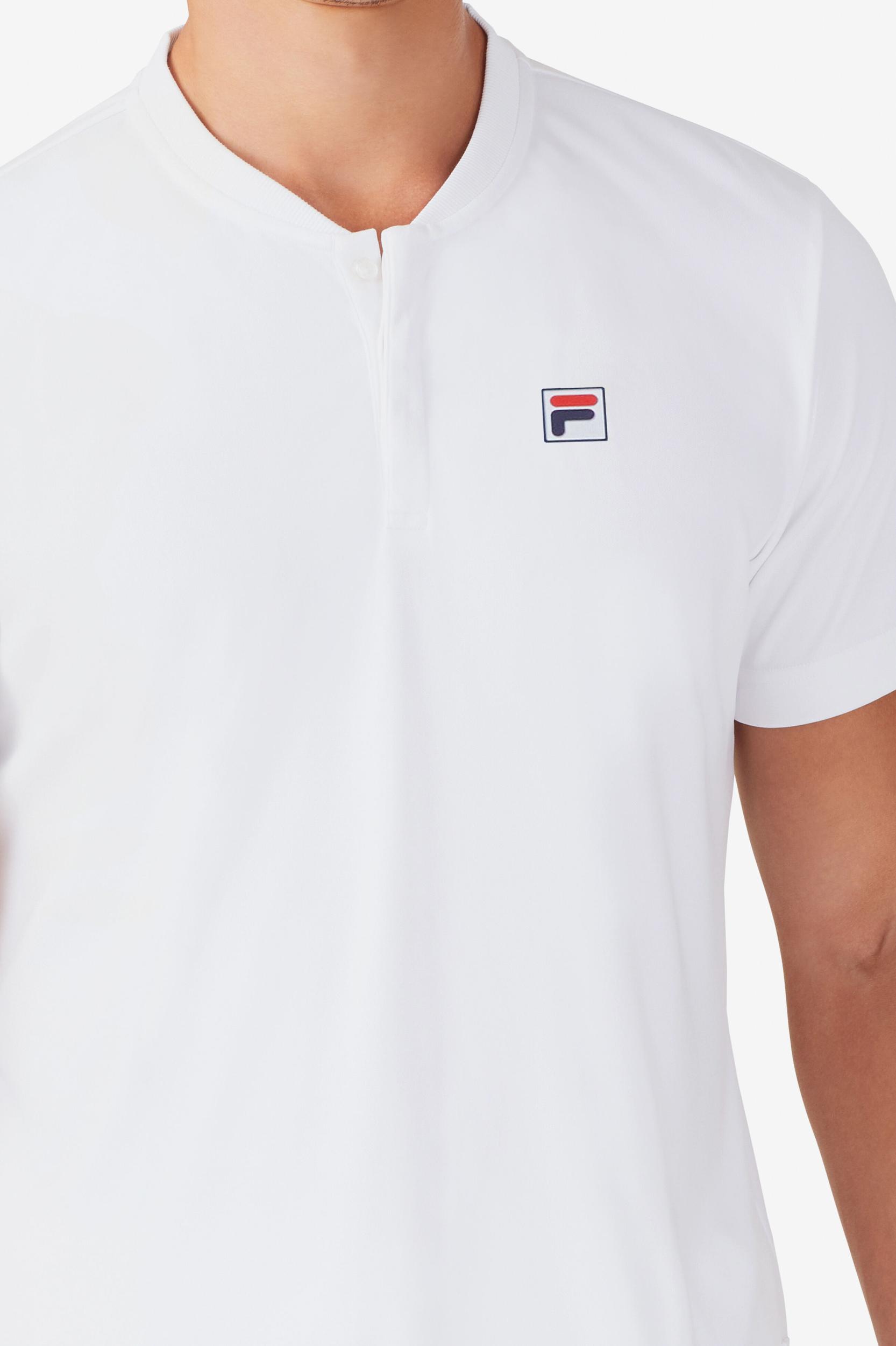White Line Short Sleeve Henley Product Image