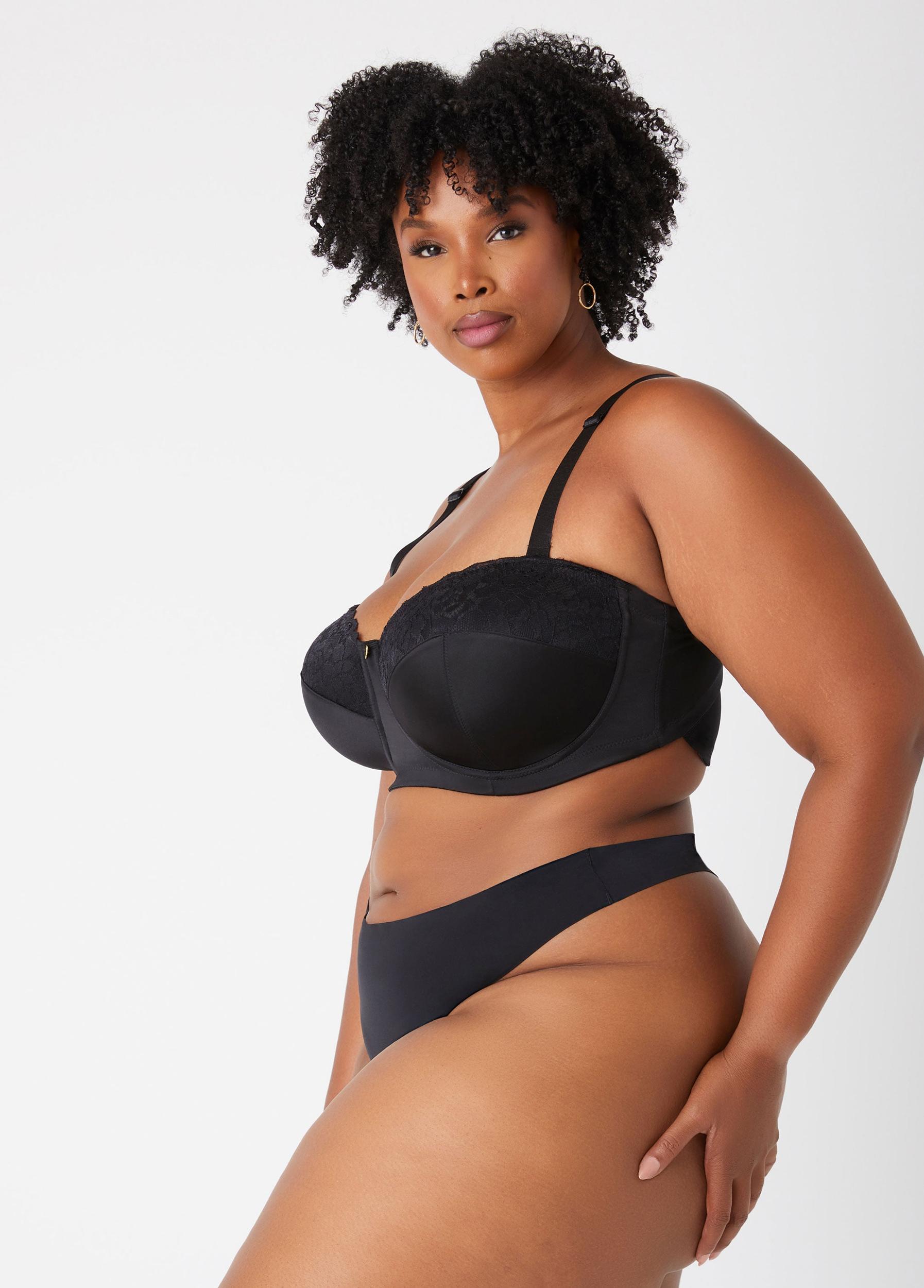 Plus Size Seamless Microfiber Thong Ashley Stewart Product Image