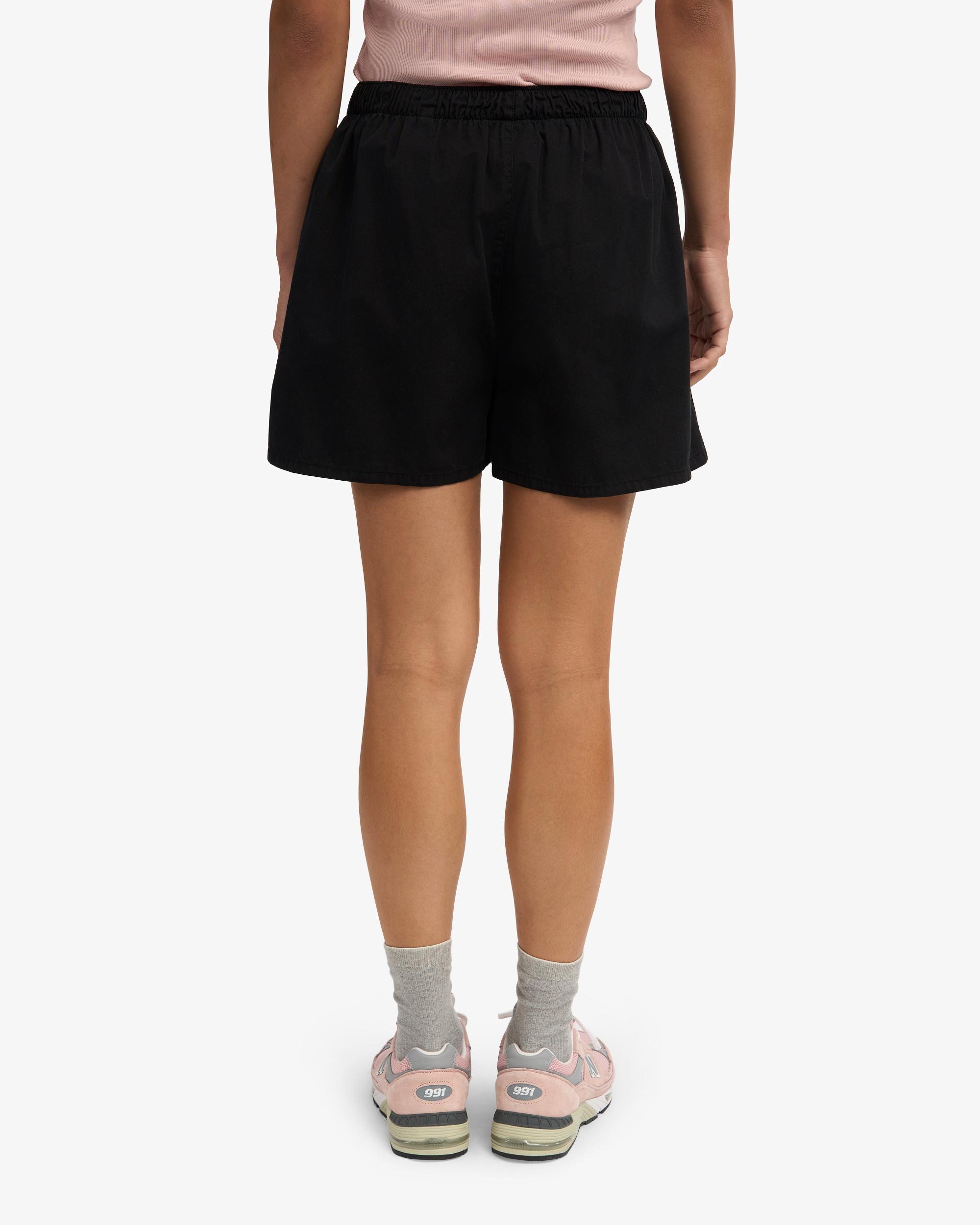 Women Organic Twill Shorts - Deep Black & Optical White (2-Pack) Product Image