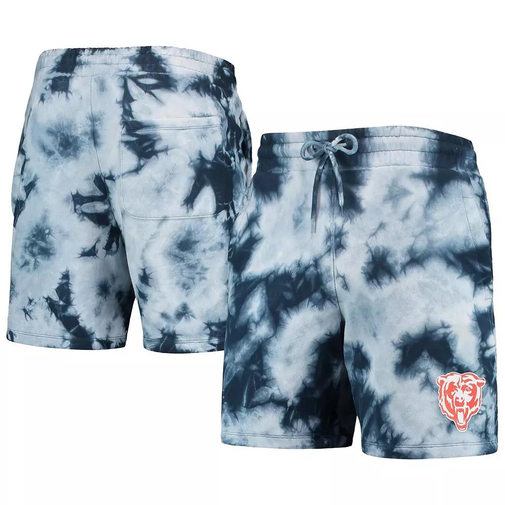 Men's New Era Navy Chicago Bears Tie-Dye Shorts,  Product Image