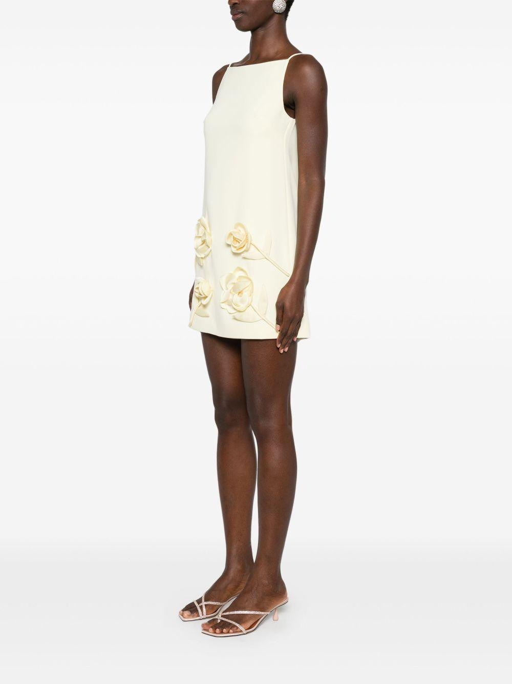 flower-appliqué mini dress  Product Image