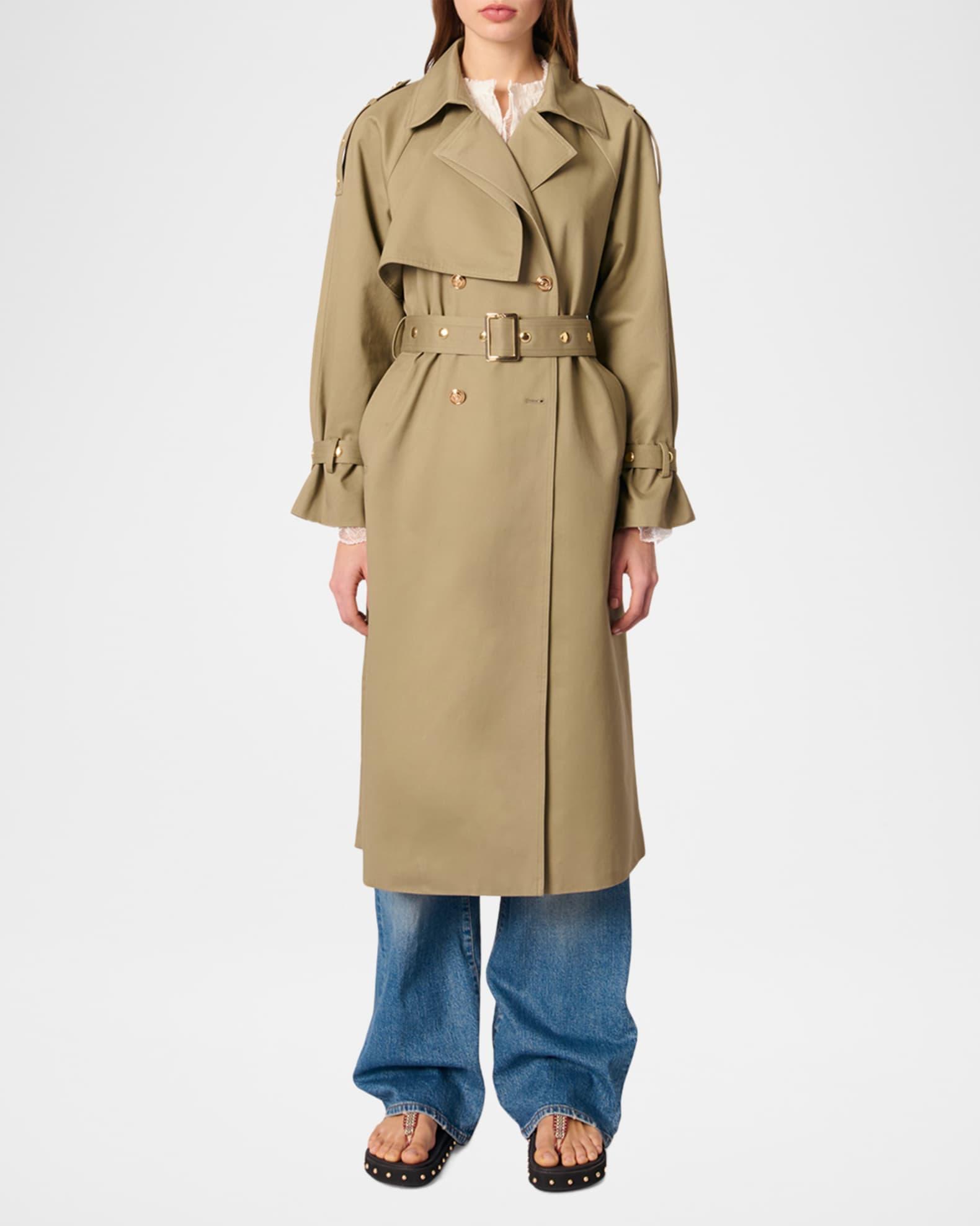Greena Studded Trench Coat Product Image