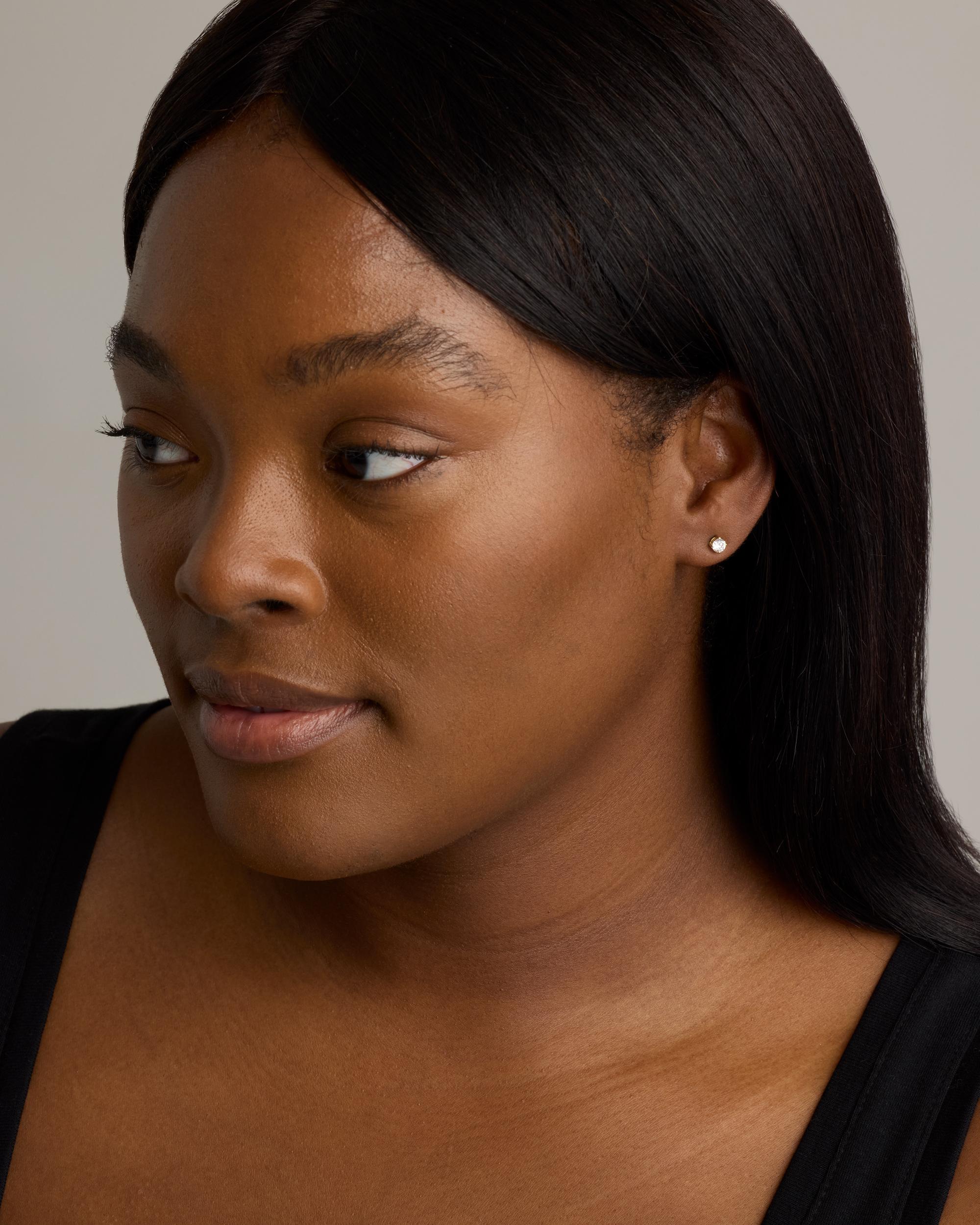 Quince | Women's 14K Gold Lab Grown Diamond Martini Studs Product Image