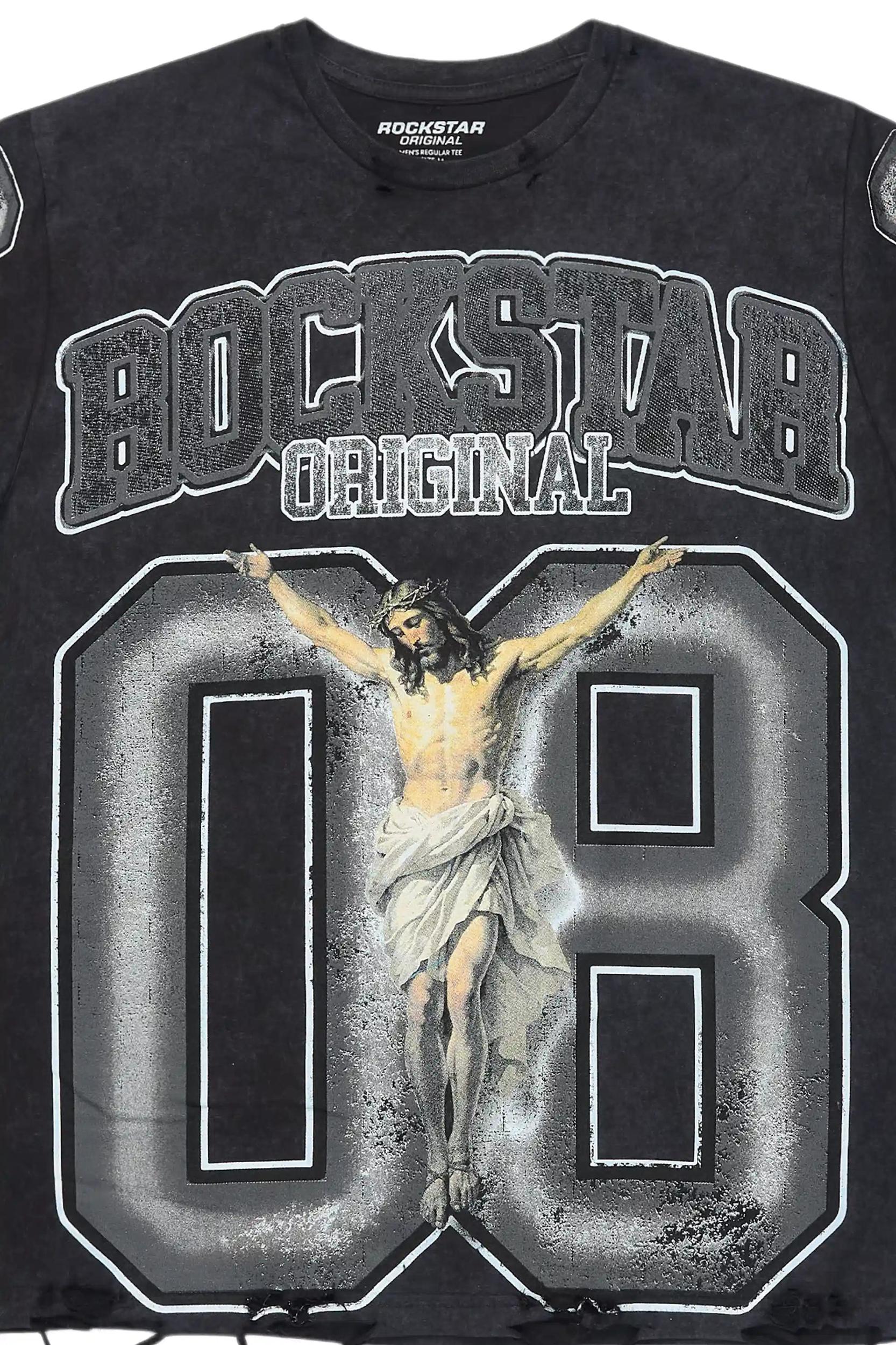 Tariqa Black/White Oversized T-Shirt Female Product Image