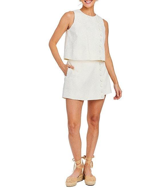 Mestiza New York Etta Jacquard Scallop Coordinating Mini Skort Product Image