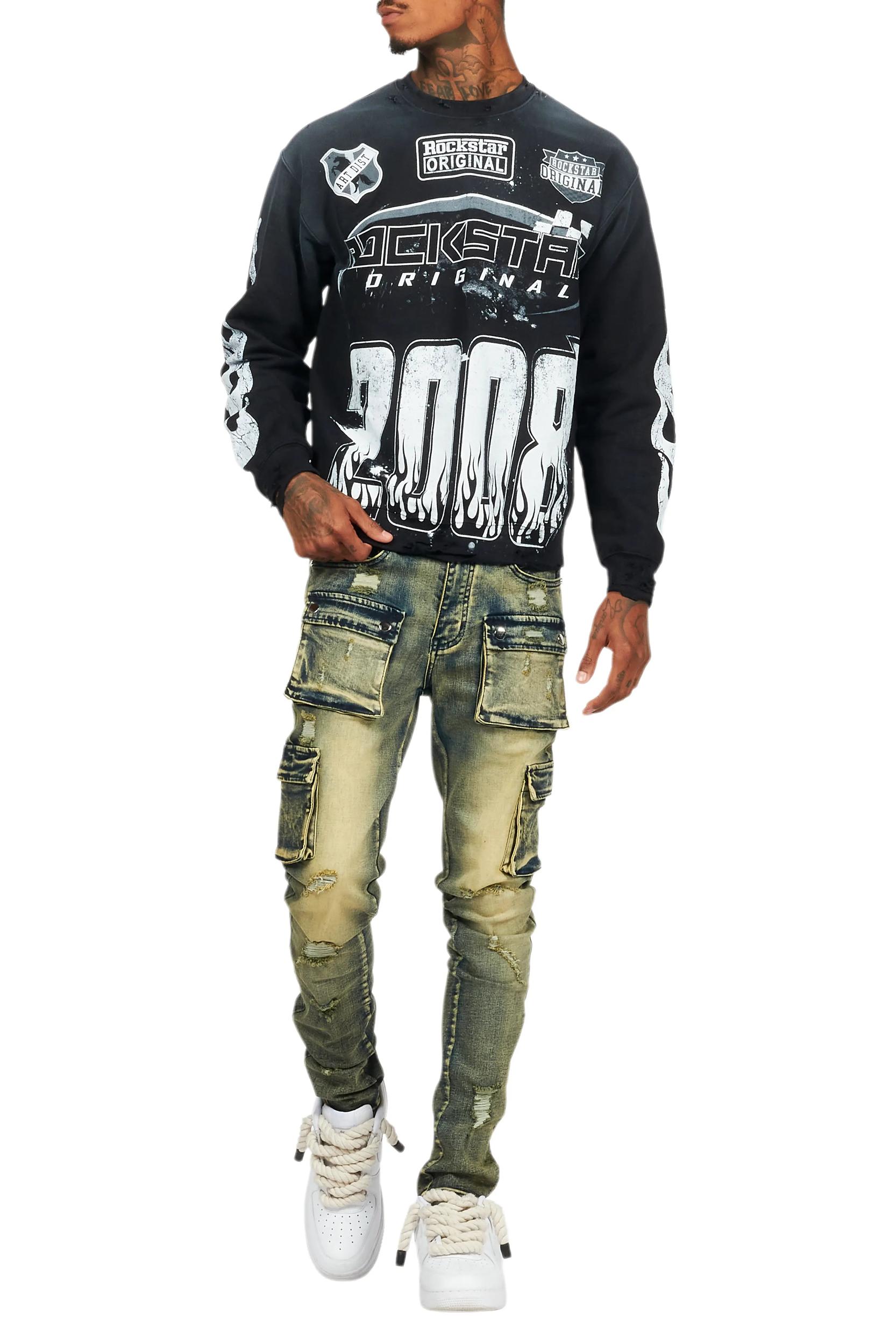 Kap Tint Wash Cargo Jean Male Product Image