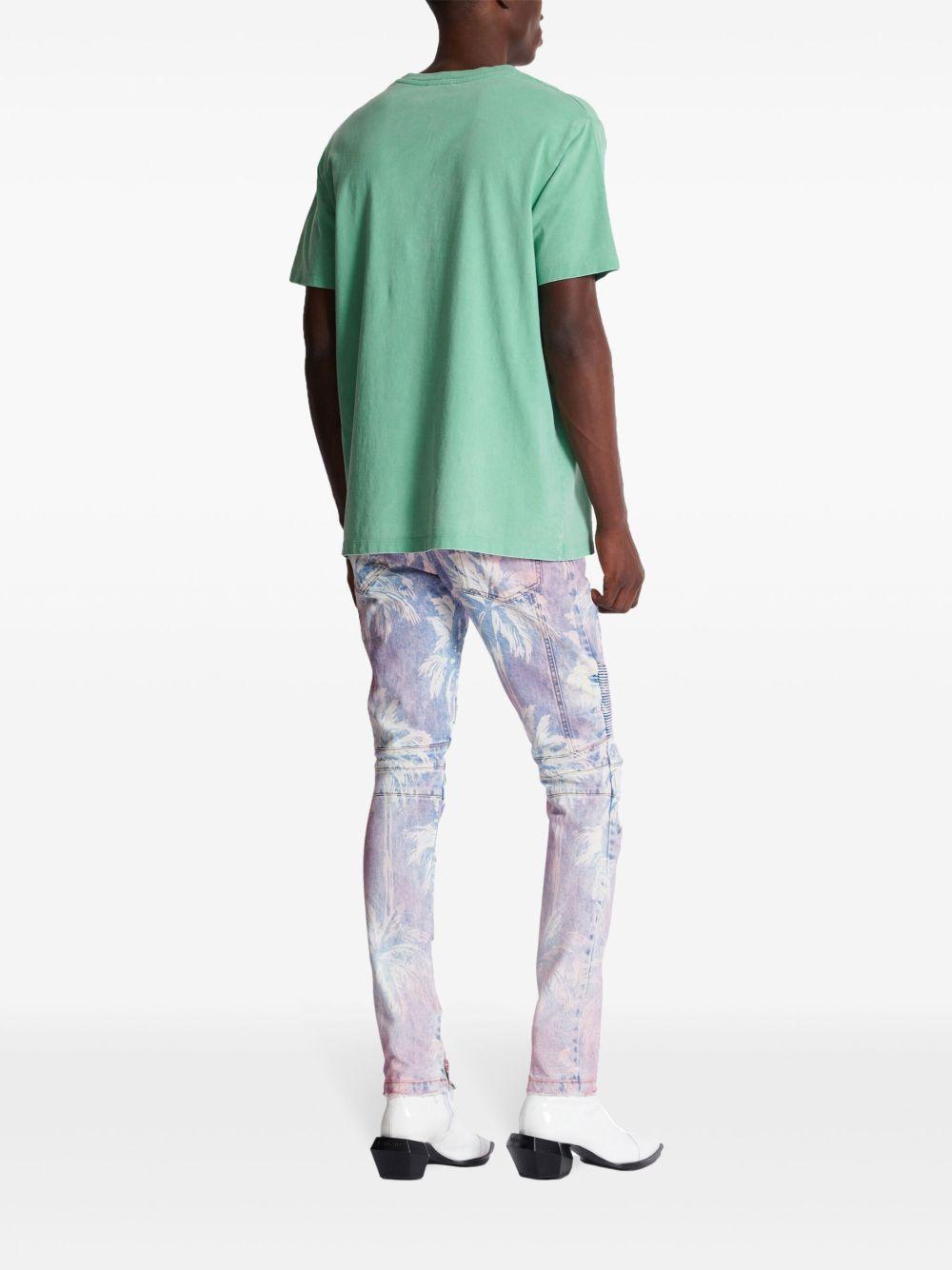 logo-embroidered cotton T-shirt Product Image