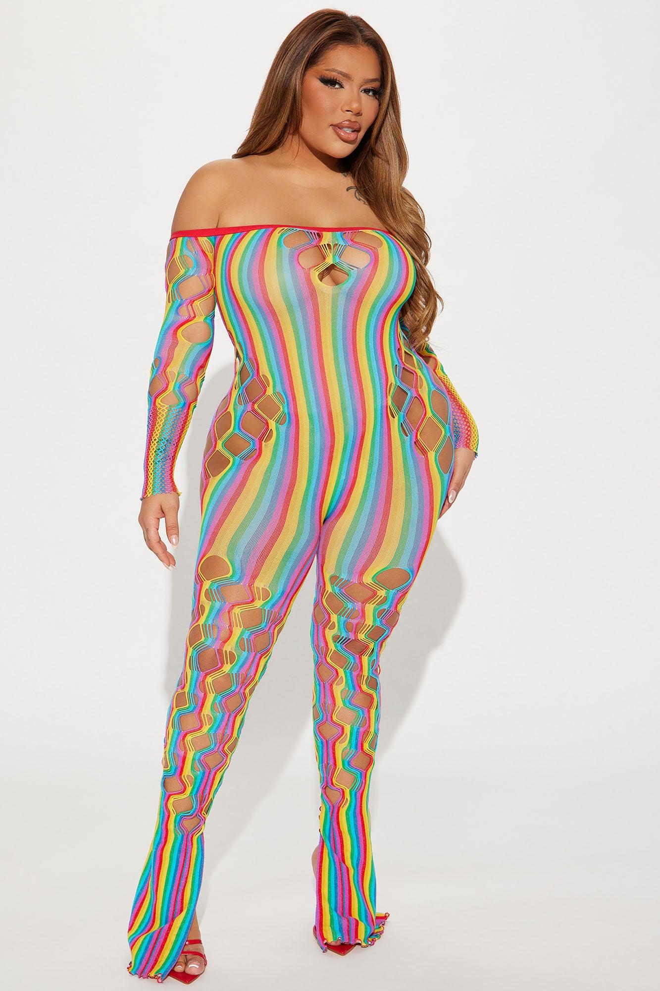 Ready For The Night Seamless Jumpsuit - Multi Color Product Image