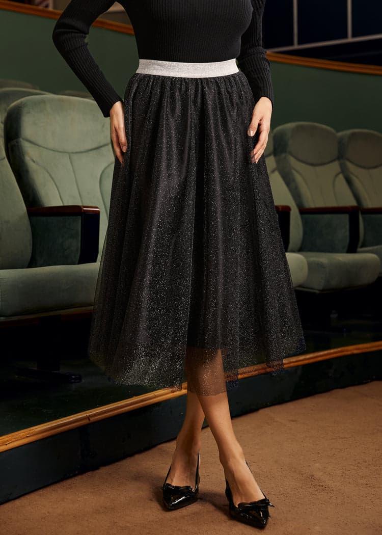Time Capsule Tulle Midi Skirt Product Image