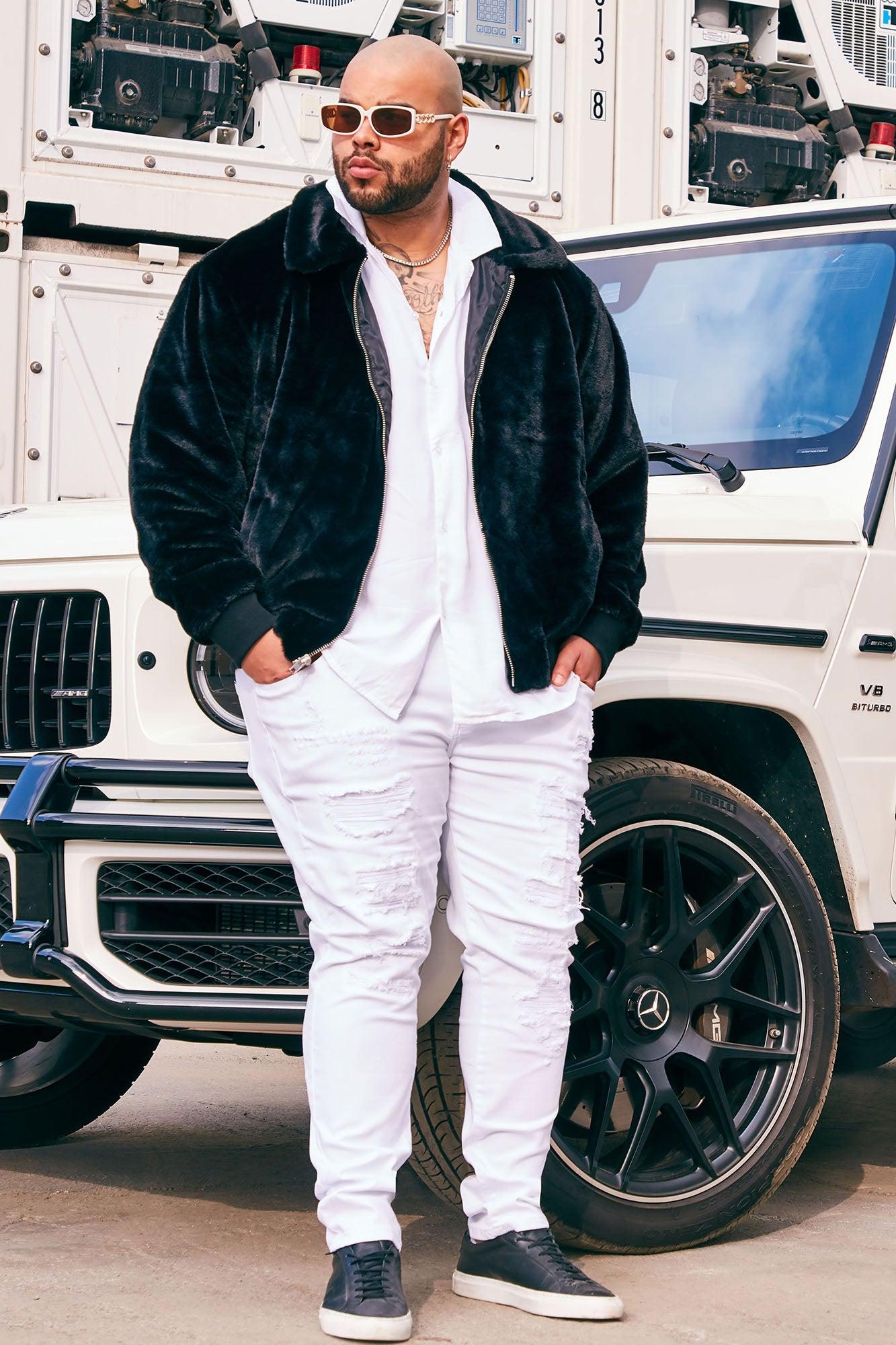 Dawson Relaxed Long Sleeve Button Up Shirt - White Product Image