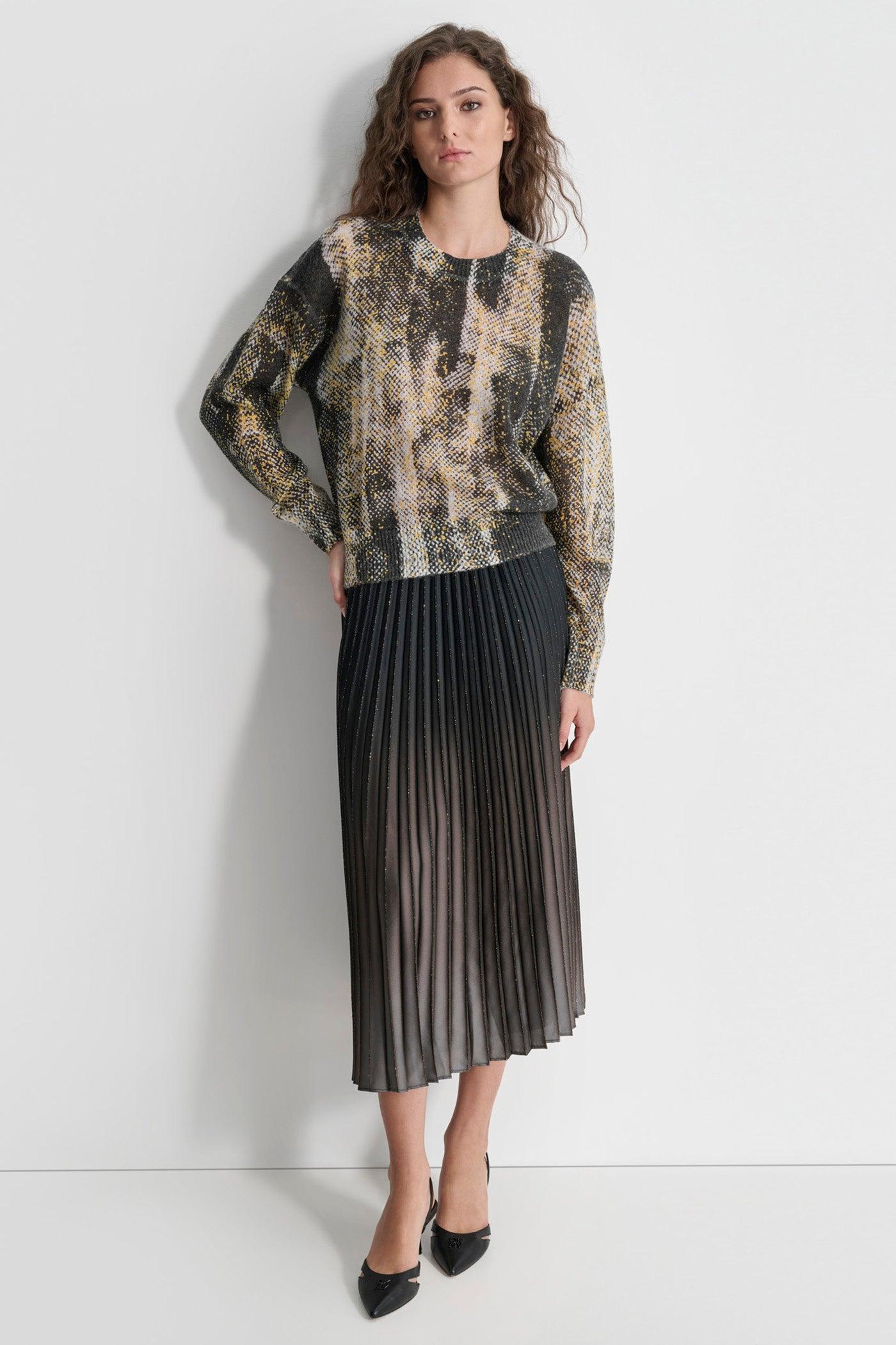 BRUSHED PRINTED SWEATER Product Image