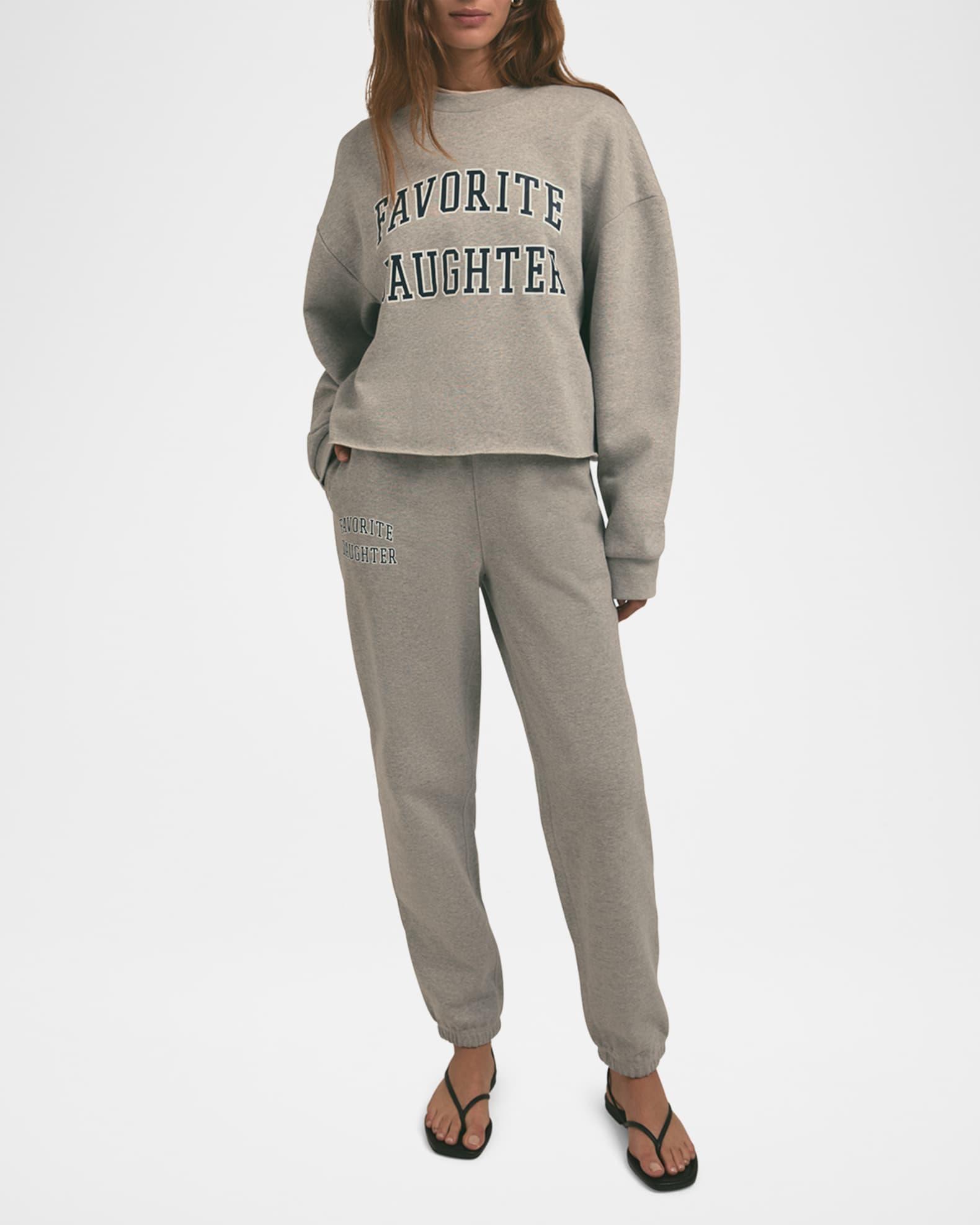Cropped Collegiate Sweatshirt Product Image